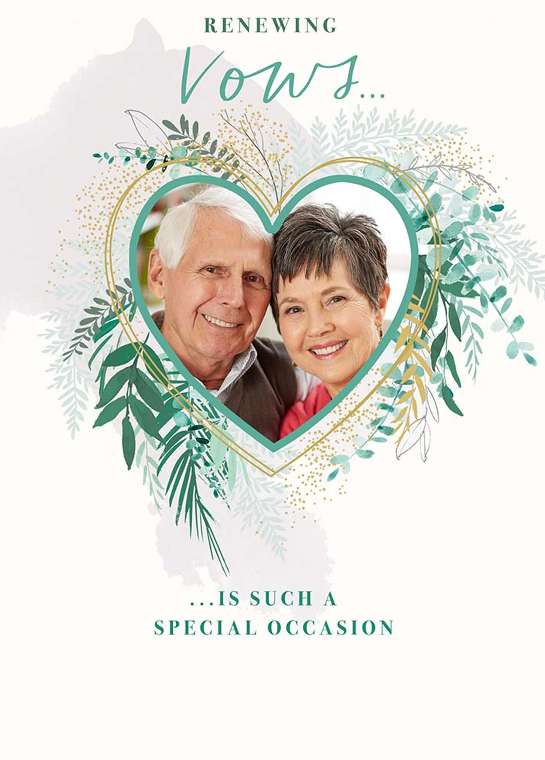 Personalised Wedding Vow Renewal Photo Card