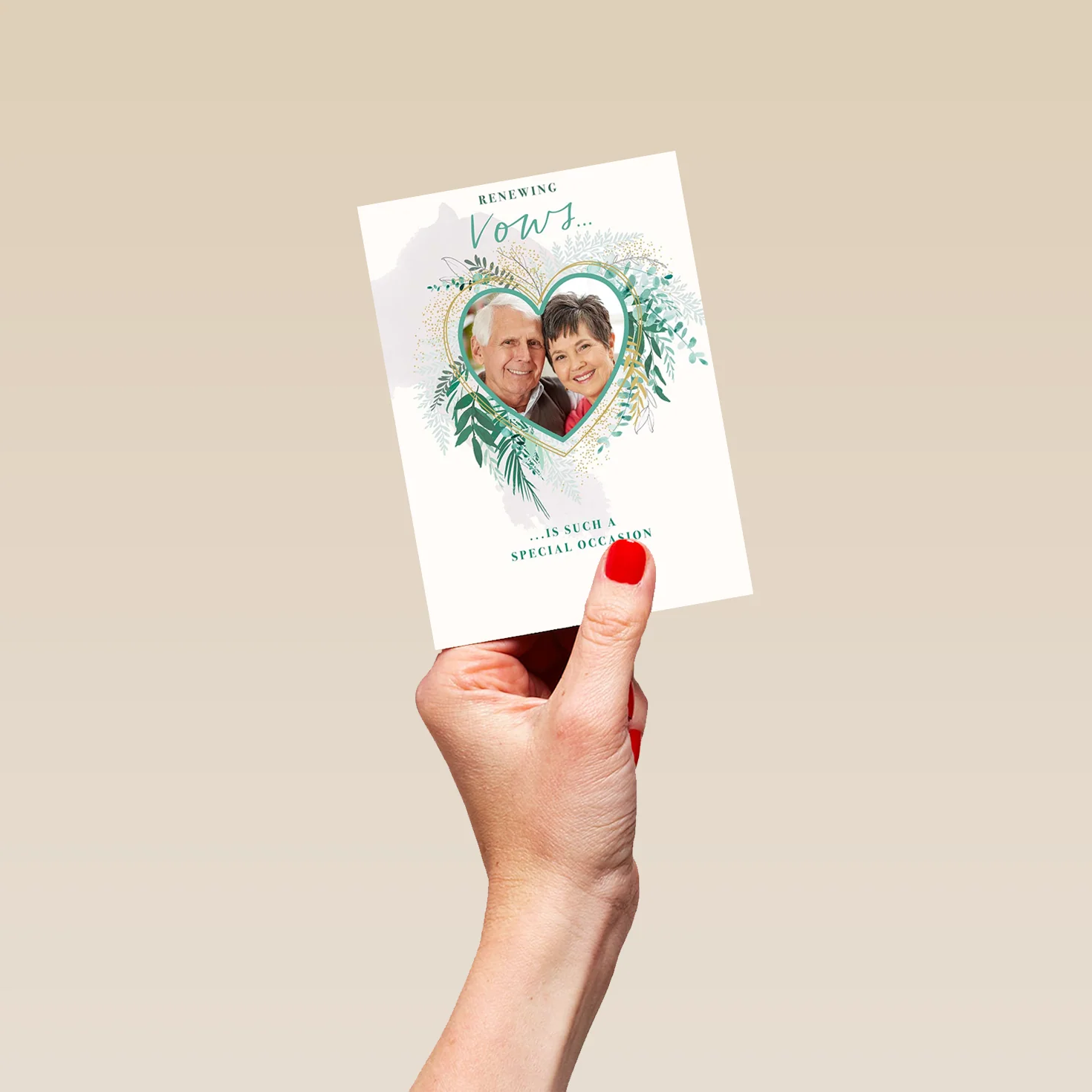 Personalised Wedding Vow Renewal Photo Card - Image 4