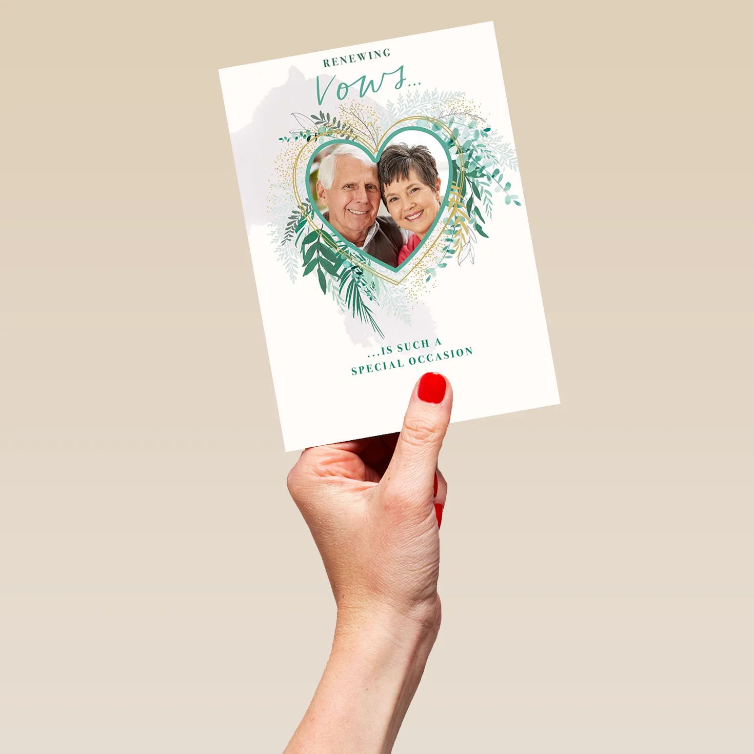 Personalised Wedding Vow Renewal Photo Card - Image 5
