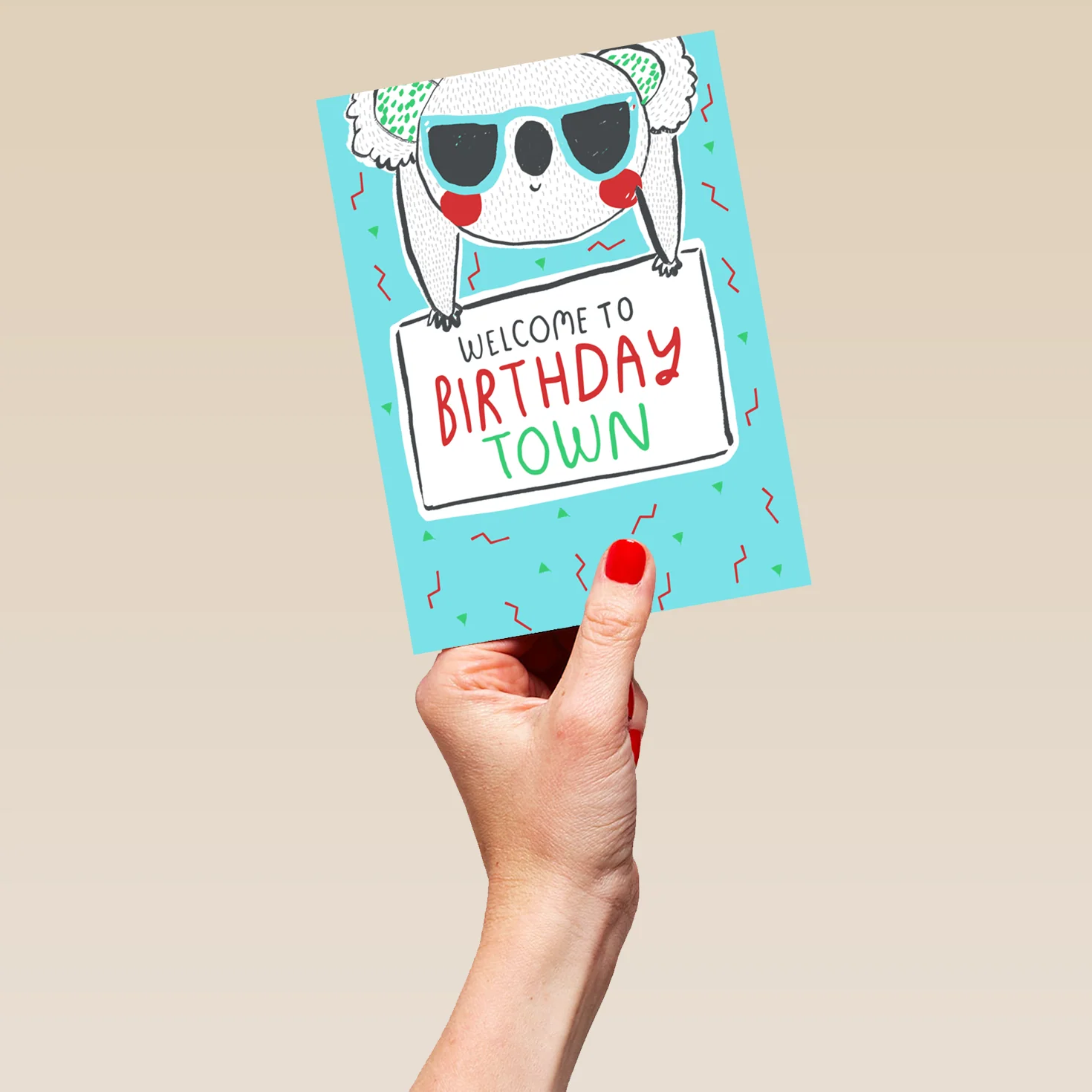 Personalised Welcome to Birthday Town Kids Card - Image 5
