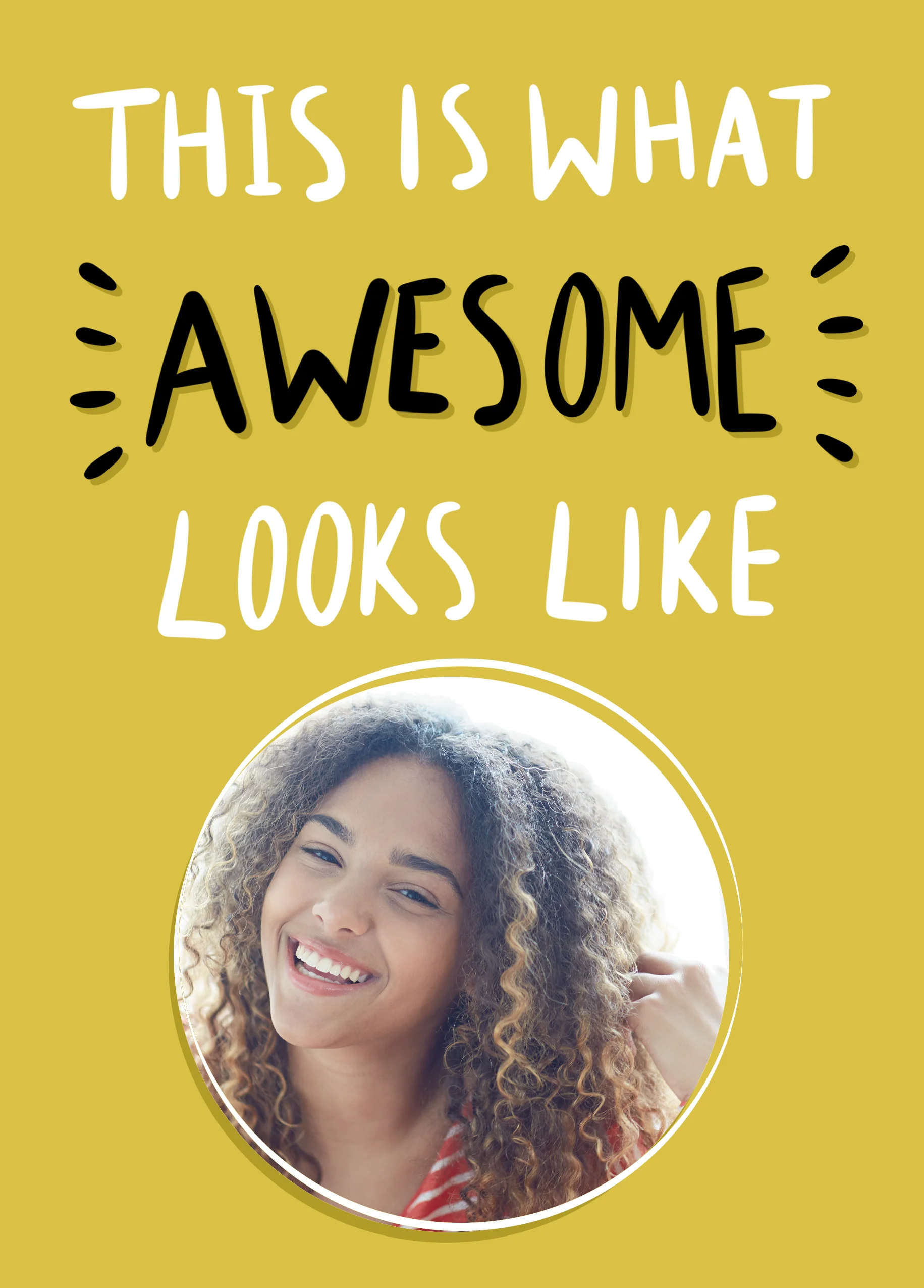 Personalised What Awesome Looks Like Mother's Day Photo Upload Card