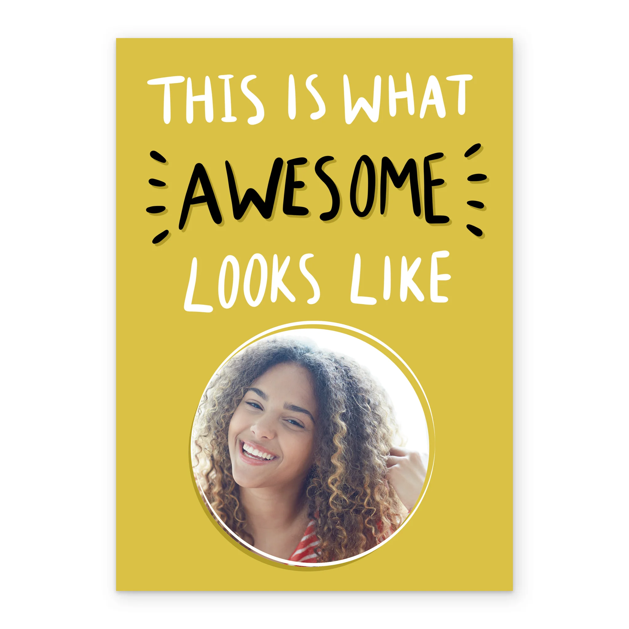 Personalised What Awesome Looks Like Mother's Day Photo Upload Card - Image 2