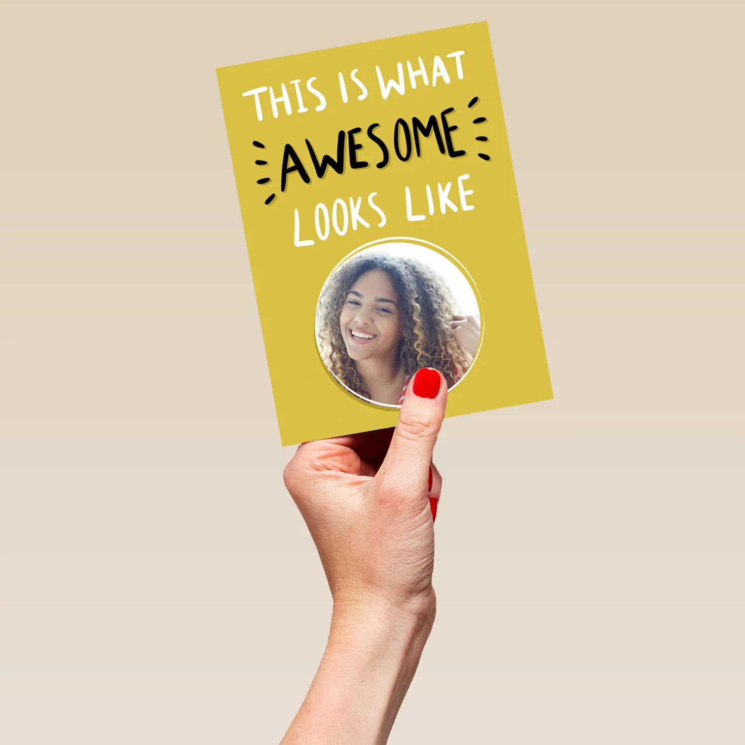 Personalised What Awesome Looks Like Mother's Day Photo Upload Card - Image 5