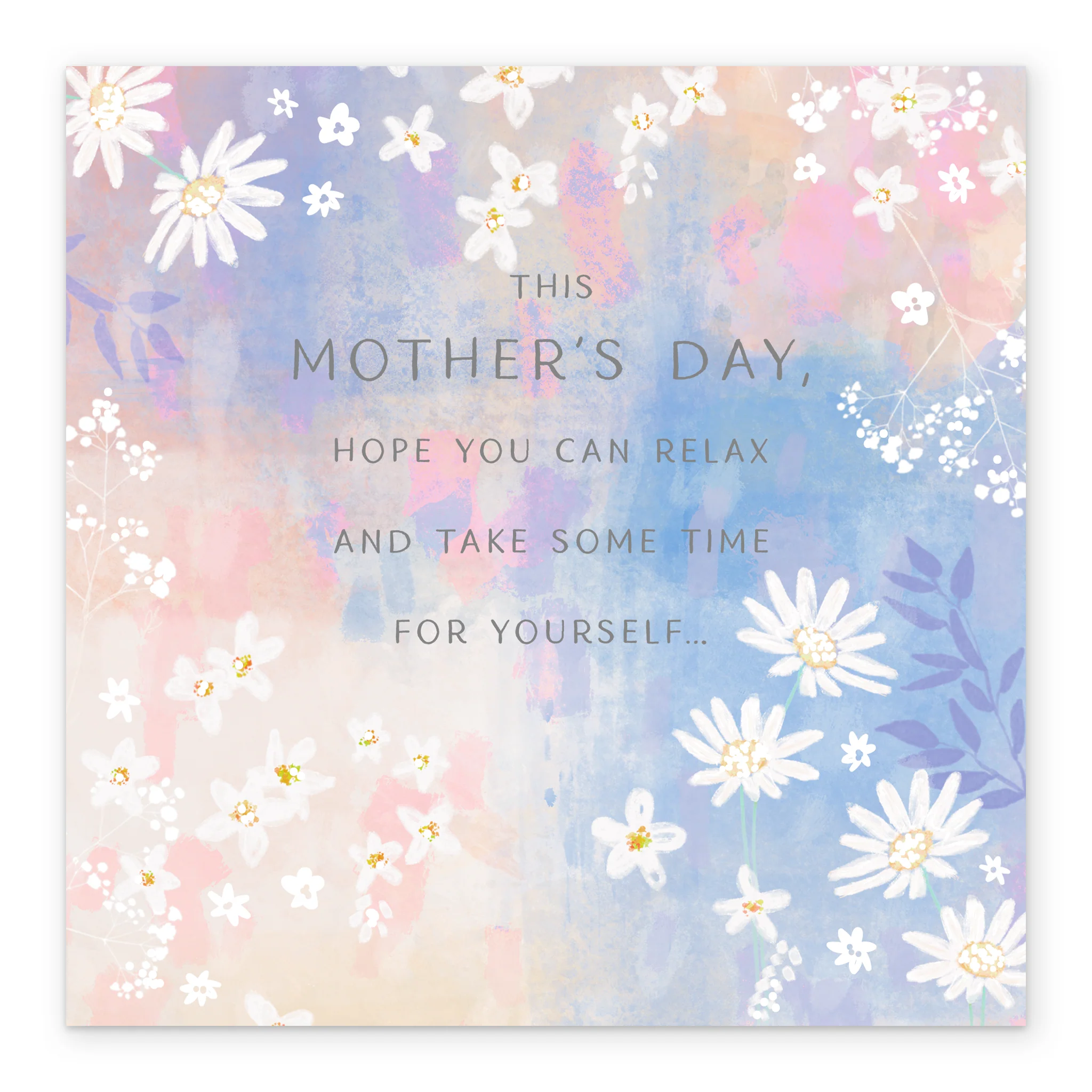 Personalised White Watercolour Daisies Mother's Day Card - Image 2