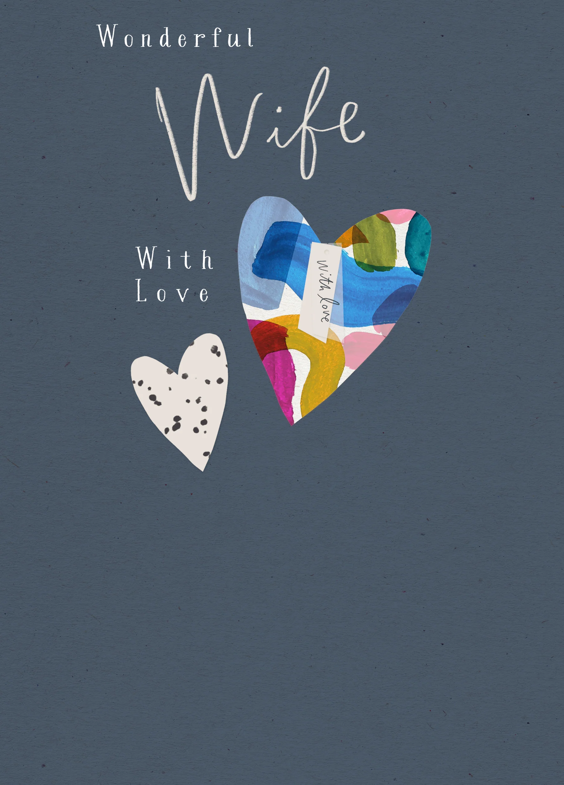Personalised Wife Classic Heart Card