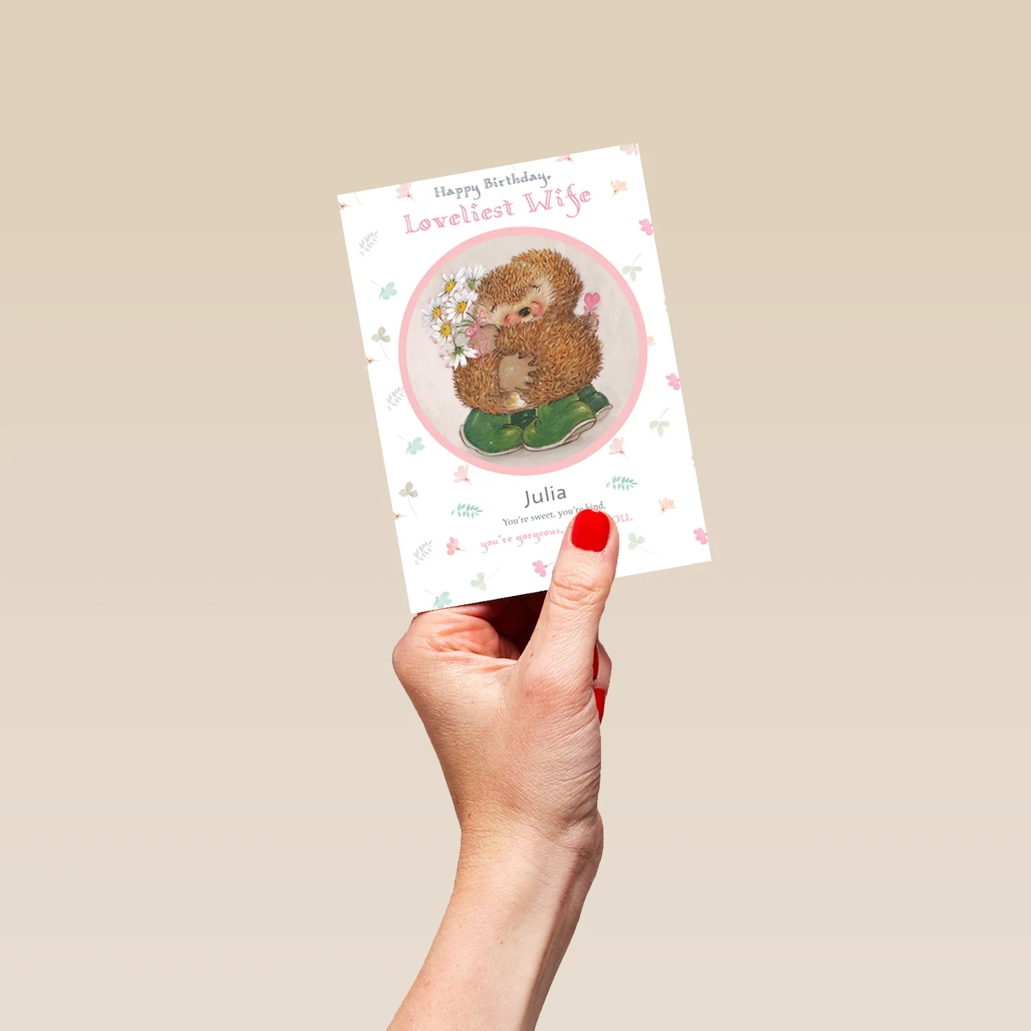 Personalised Wife Cute Country Companions Card - Image 4