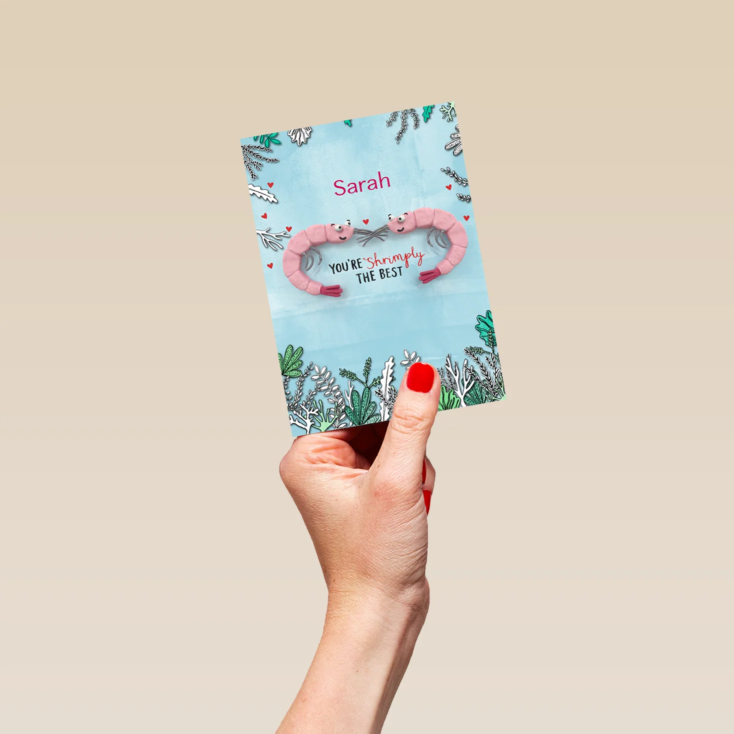 Personalised Wife Cute Shrimp Card - Image 4