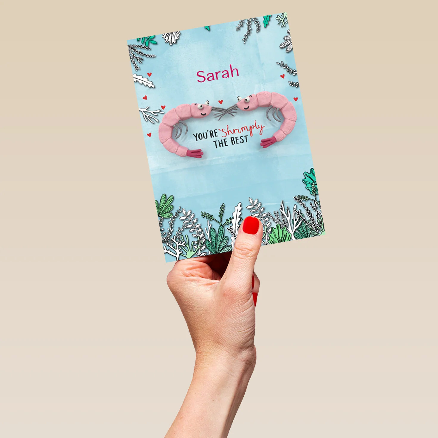 Personalised Wife Cute Shrimp Card - Image 5