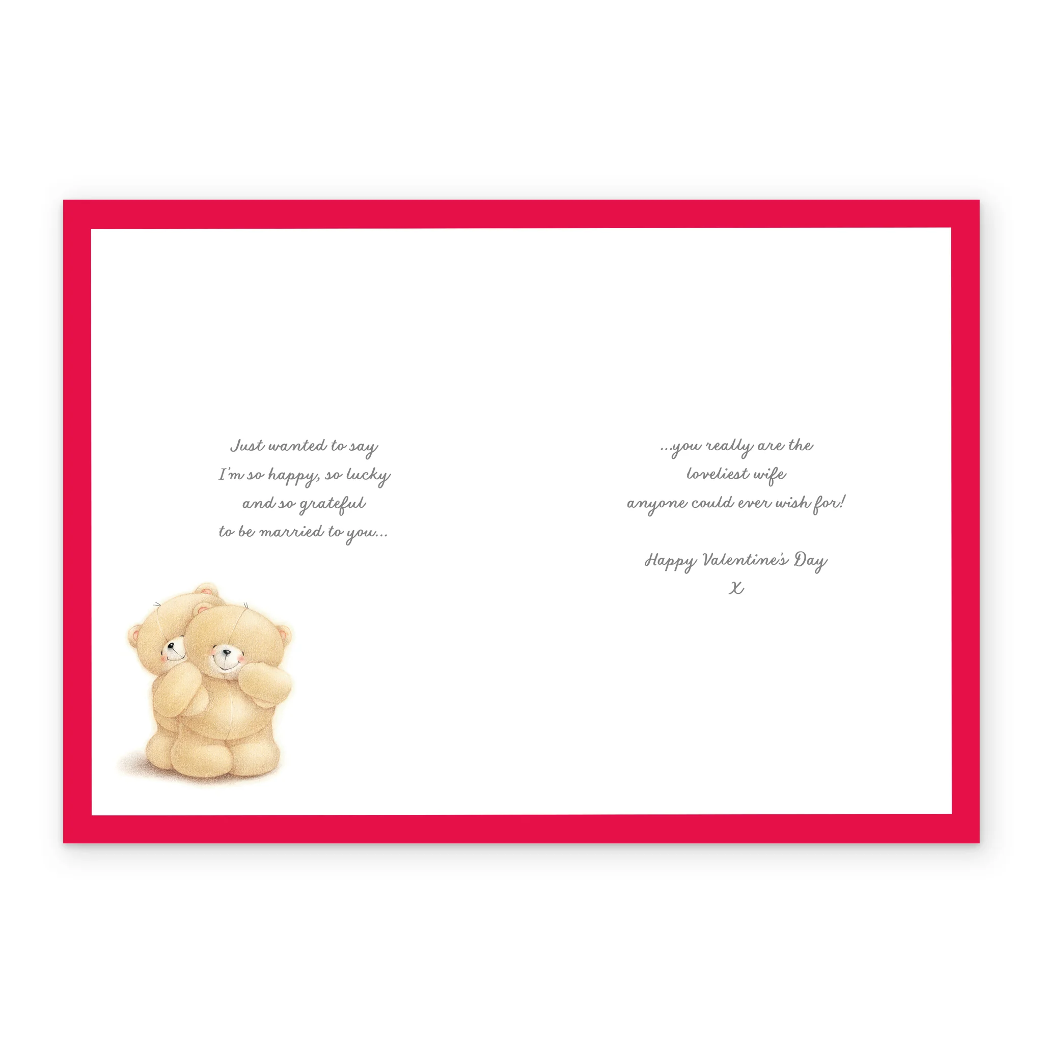 Personalised Wife Forever Friends Kiss Valentine's Day Card - Image 3