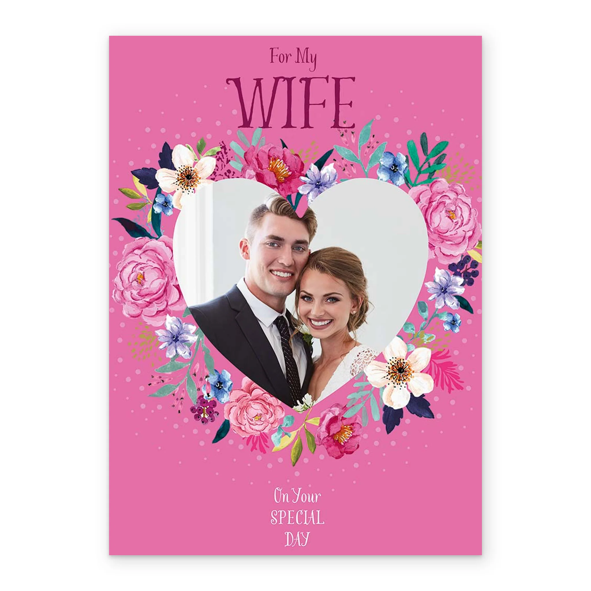 Personalised Wife Special Day Photo Card - Image 2