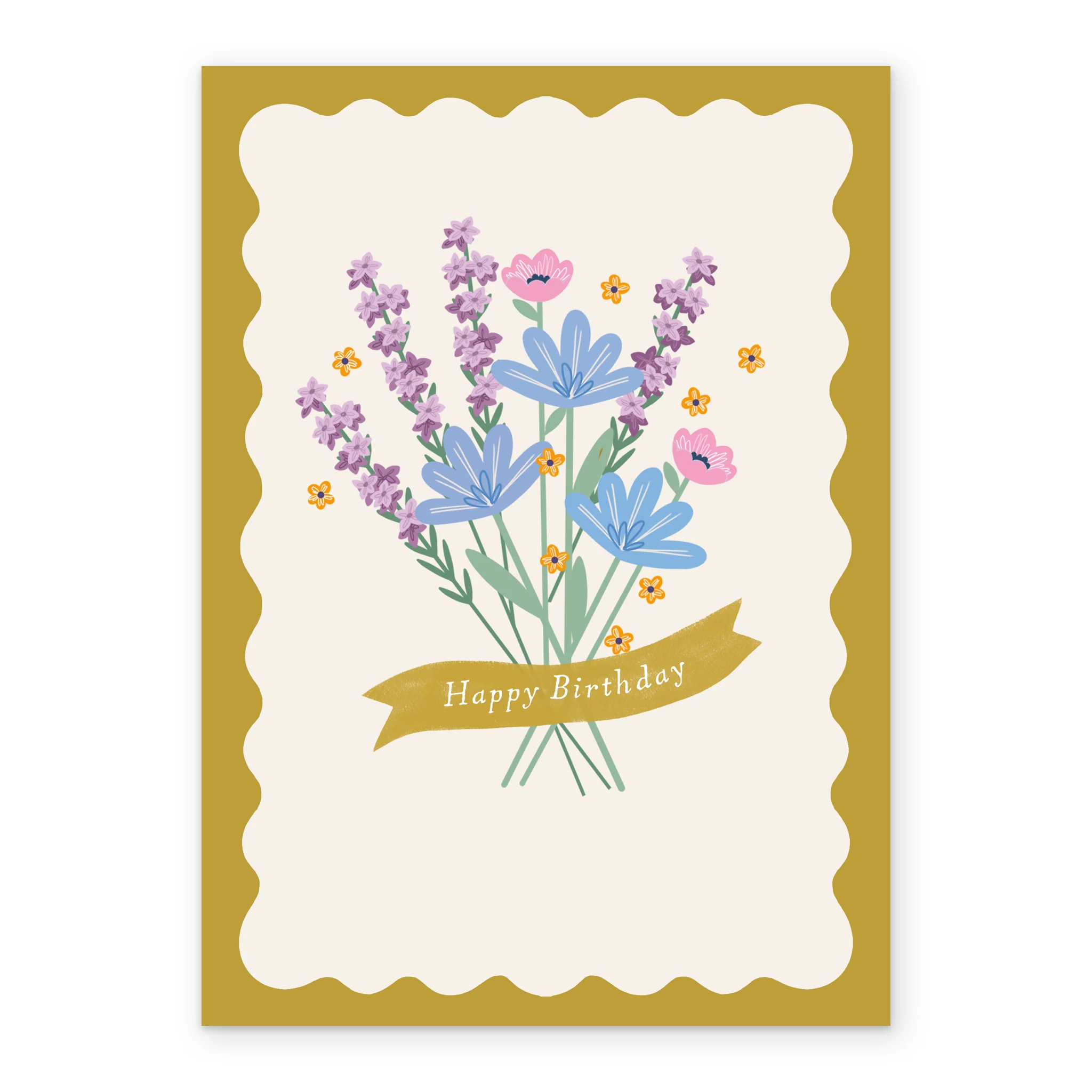 Personalised 'Wildflower Bouquet' Illustrated Birthday Card - Image 2