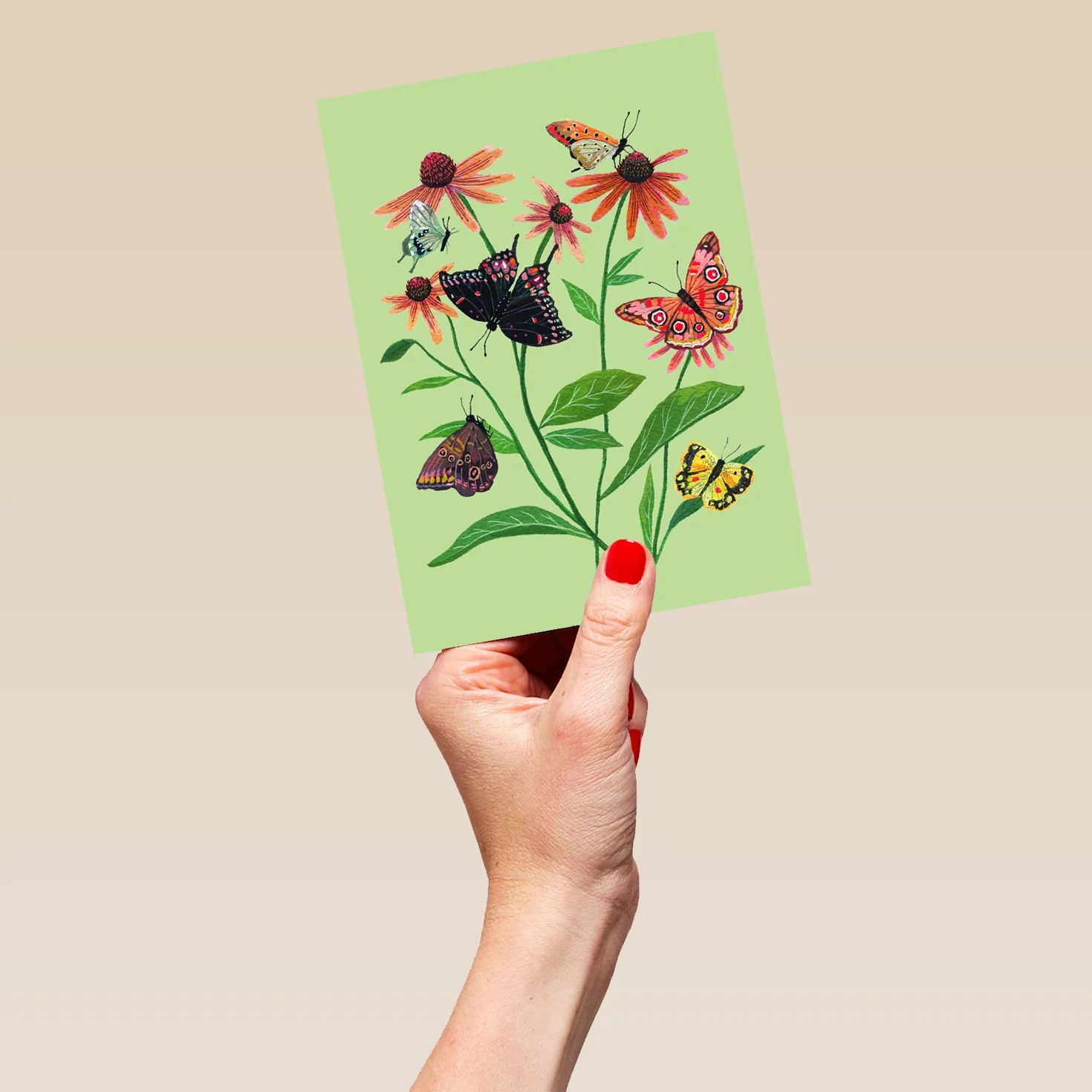 Personalised Wildflowers & Butterflies Mother's Day Card - Image 5