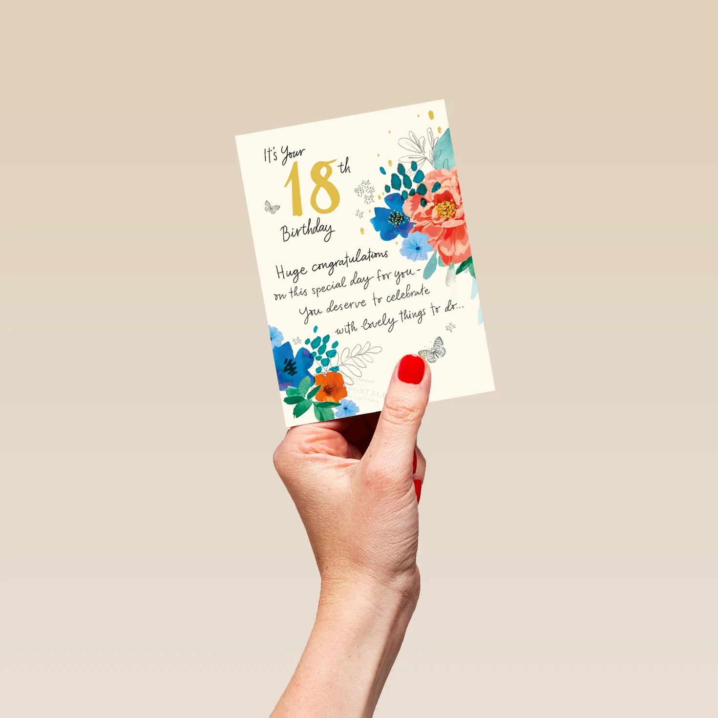 Personalised Willow Bouquet 18th Birthday Card - Image 4