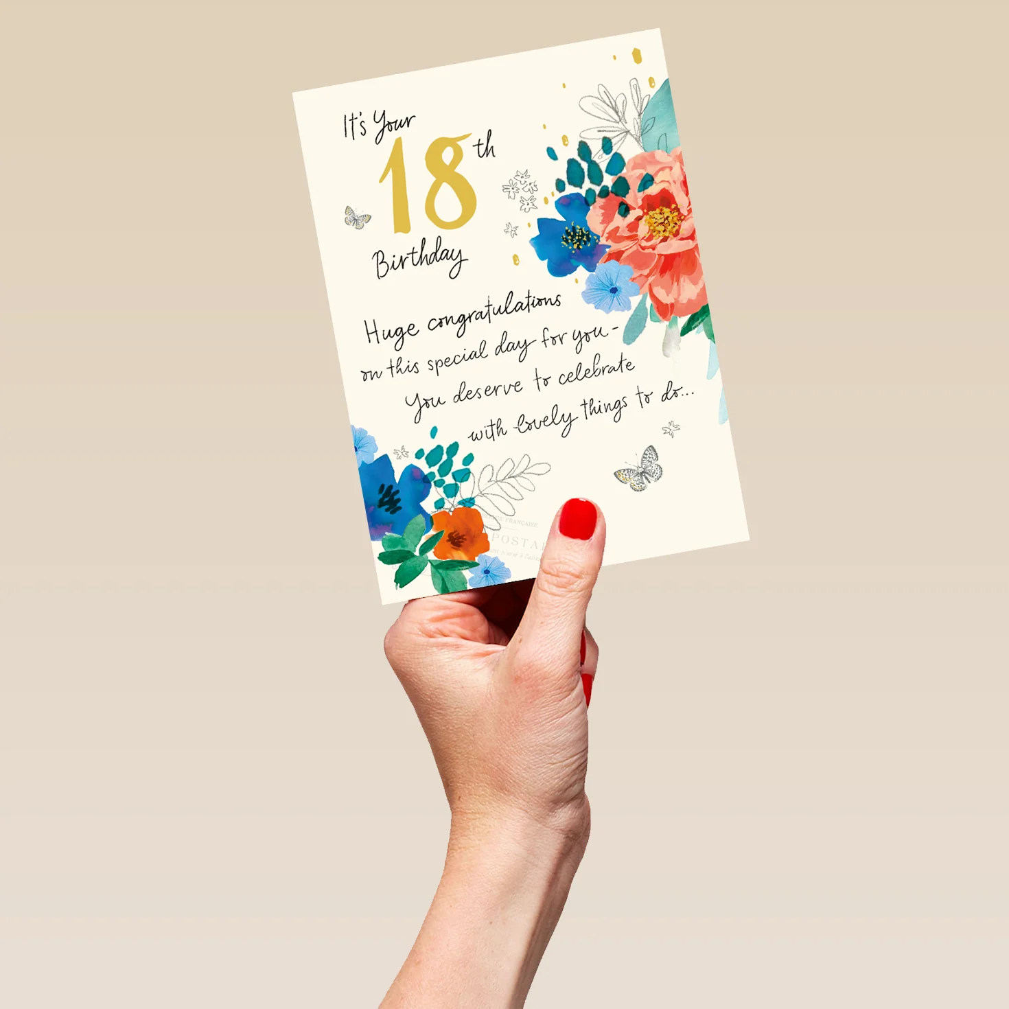 Personalised Willow Bouquet 18th Birthday Card - Image 5