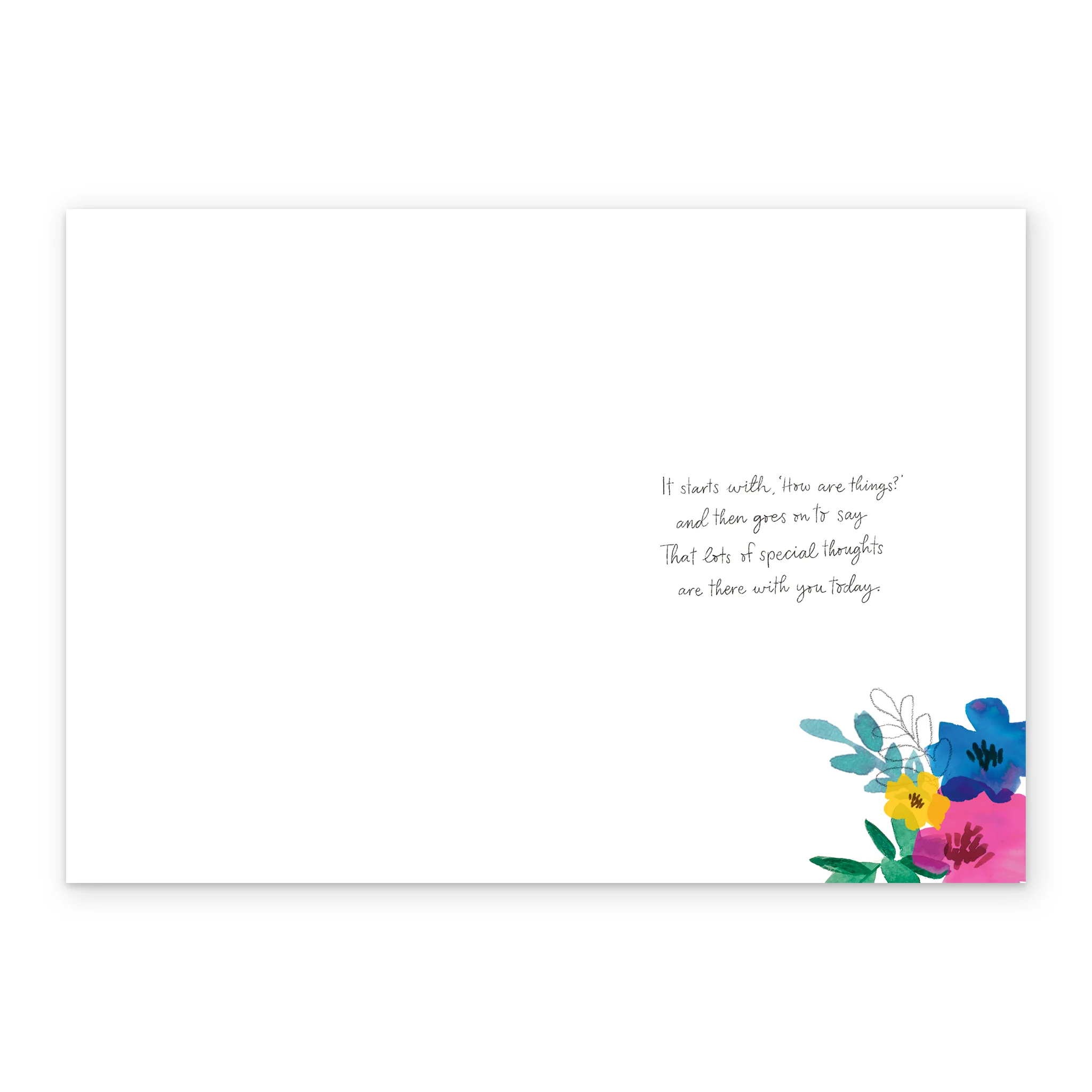 Personalised Willow Bouquet Just For You Card - Image 3