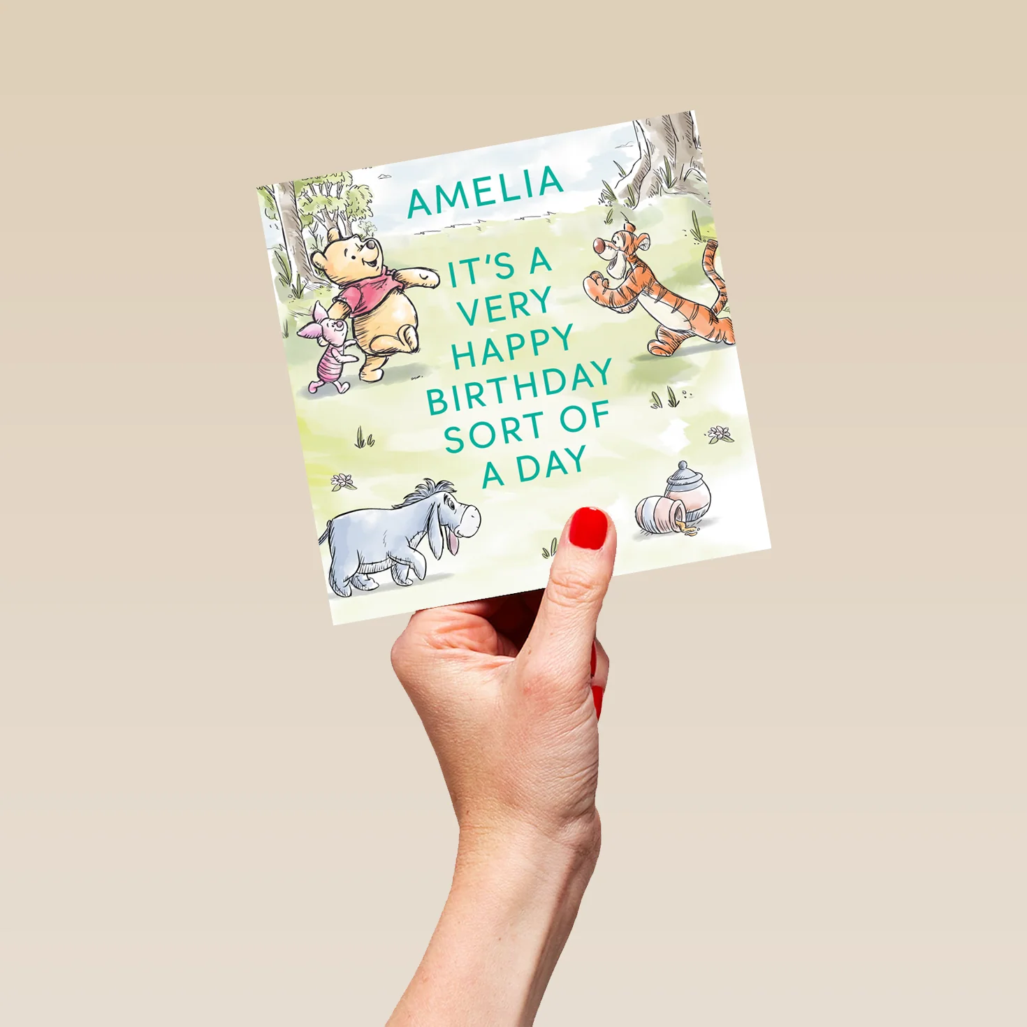 Personalised Winnie the Pooh & Friends Birthday Card - Image 5