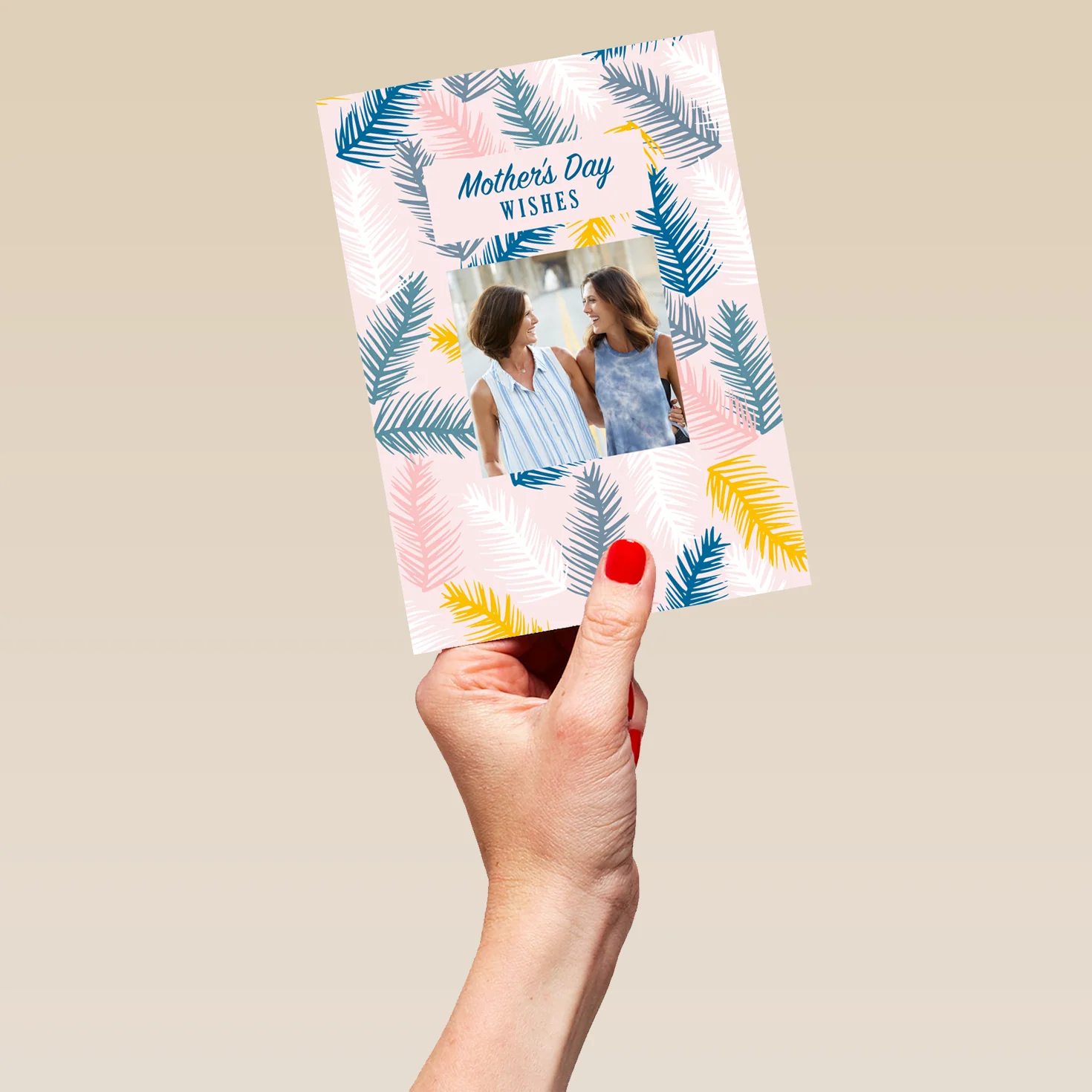 Personalised Wishes Mother's Day Photo Upload Card - Image 5