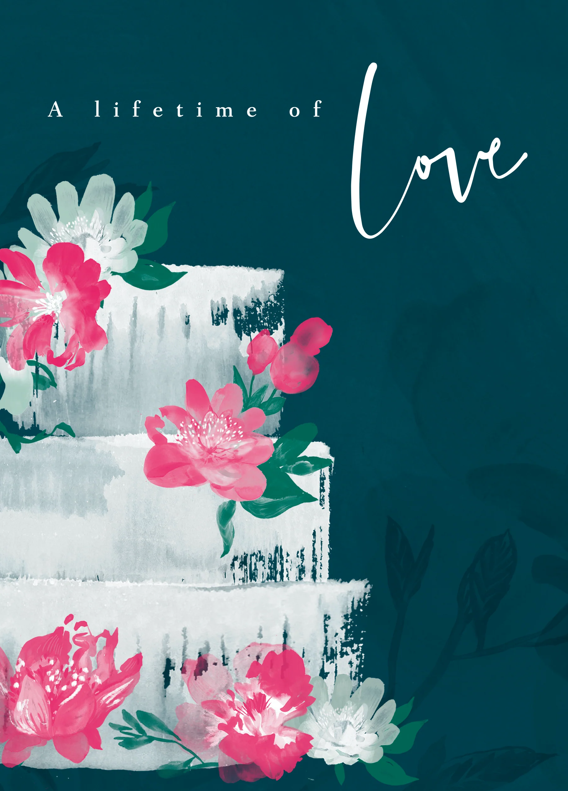 Personalised Wishing a Lifetime of Love Wedding Card