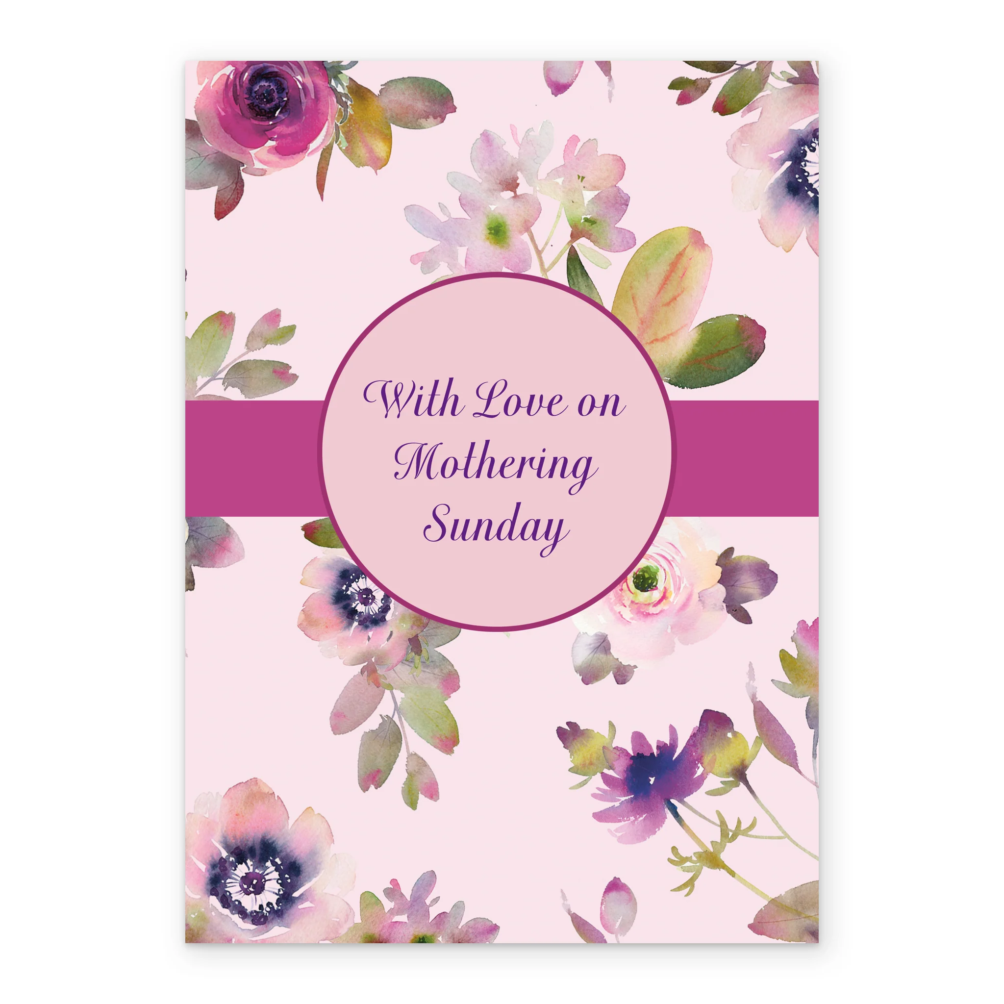 Personalised With Love on Mothering Sunday Mother's Day Card - Image 2