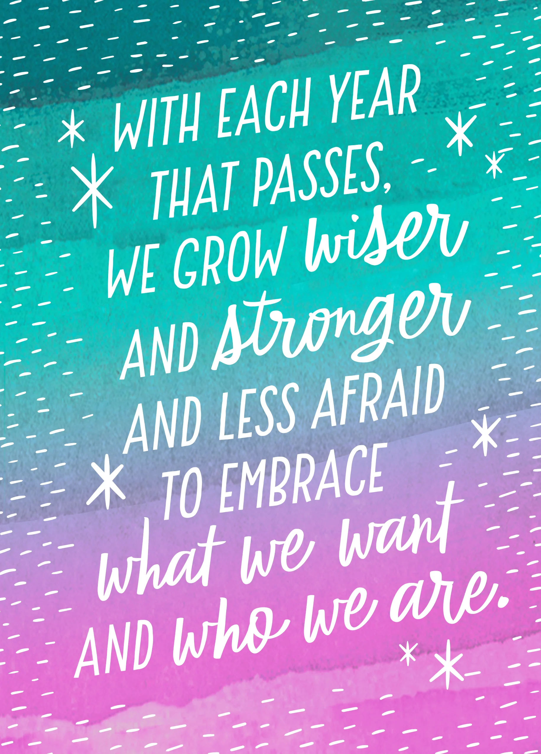 Personalised Women Contemporary Encouragement Card