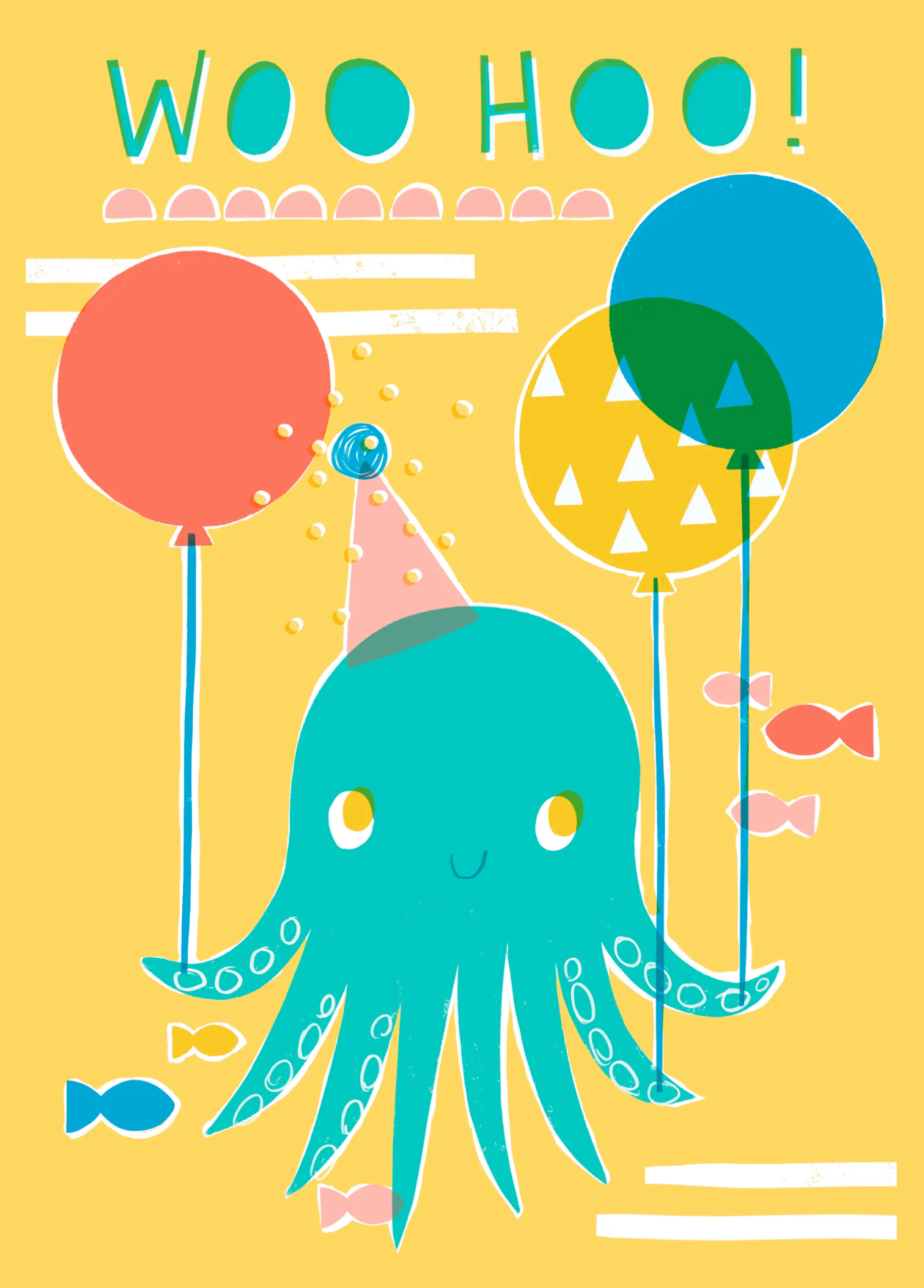 Personalised Woo Hoo! Kids Birthday Card For Him