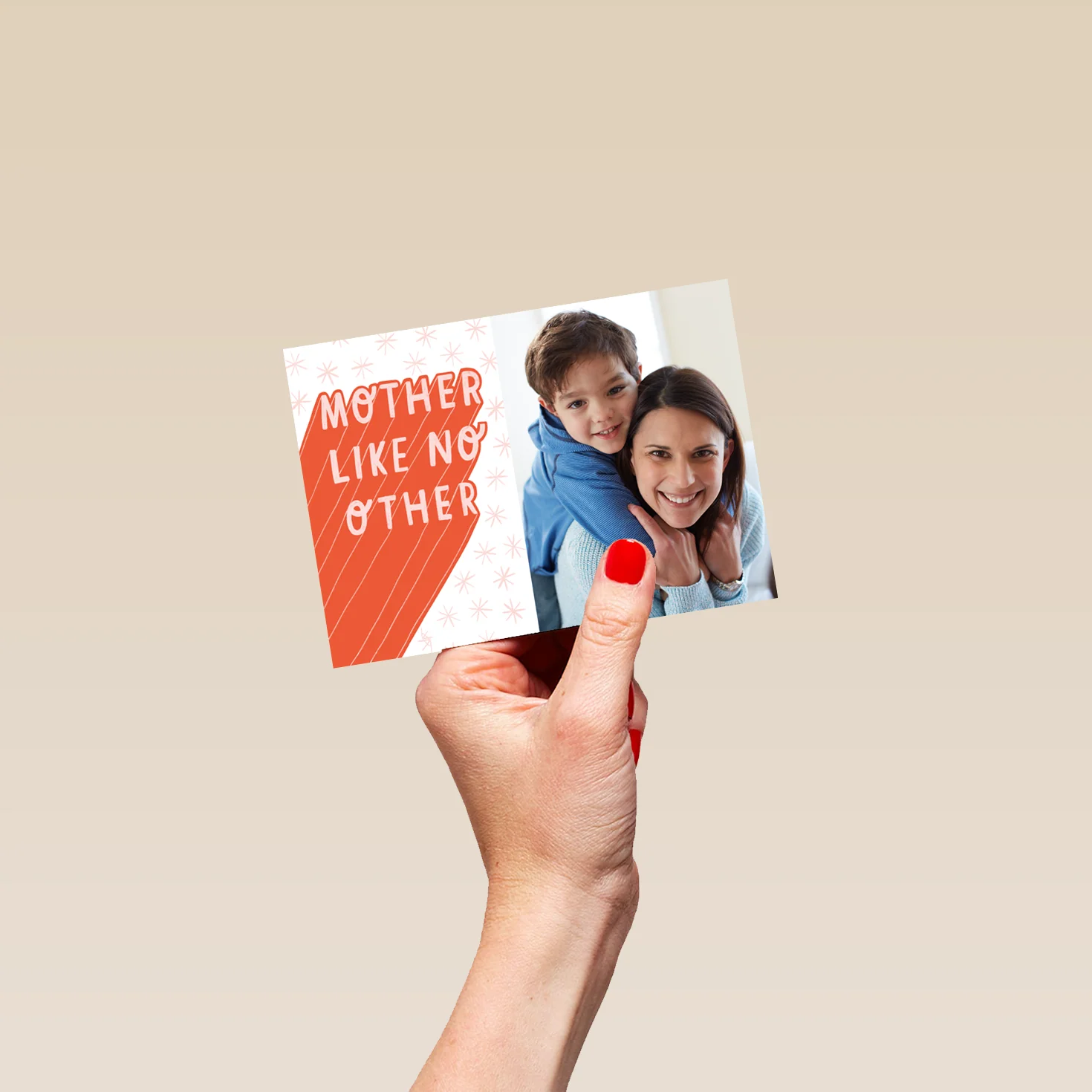 Personalised Work Art Photo Upload Mother's Day Card - Image 4