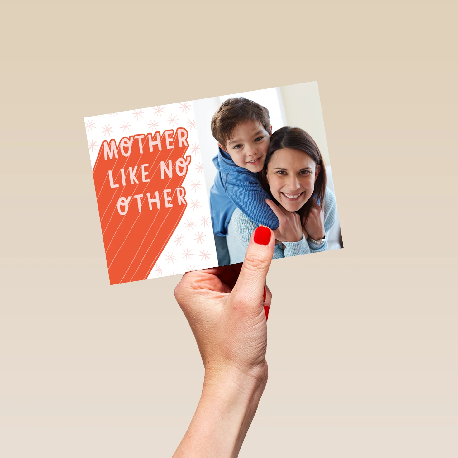 Personalised Work Art Photo Upload Mother's Day Card - Image 5