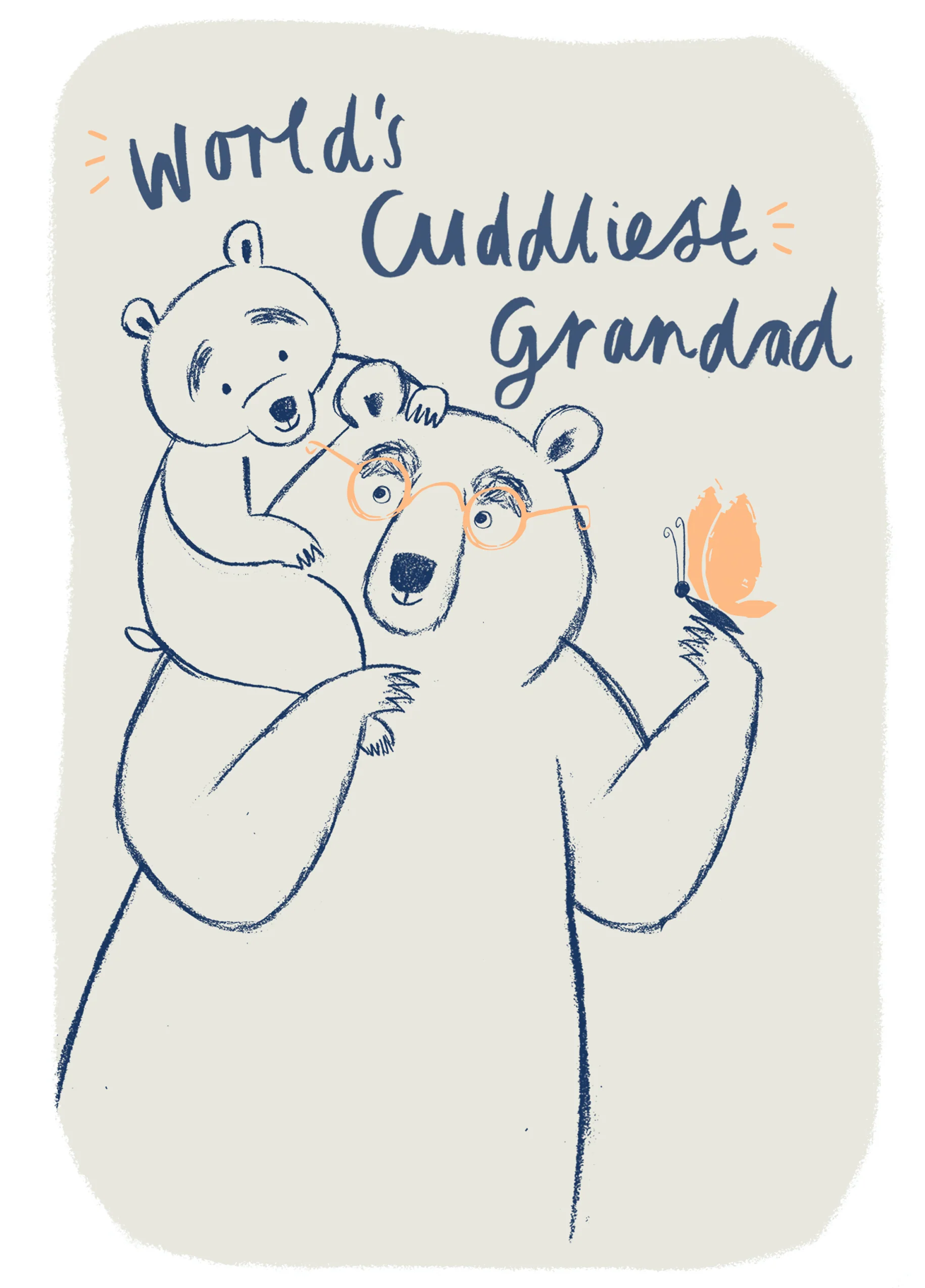 Personalised World's Cuddliest Grandad Father's Day Card