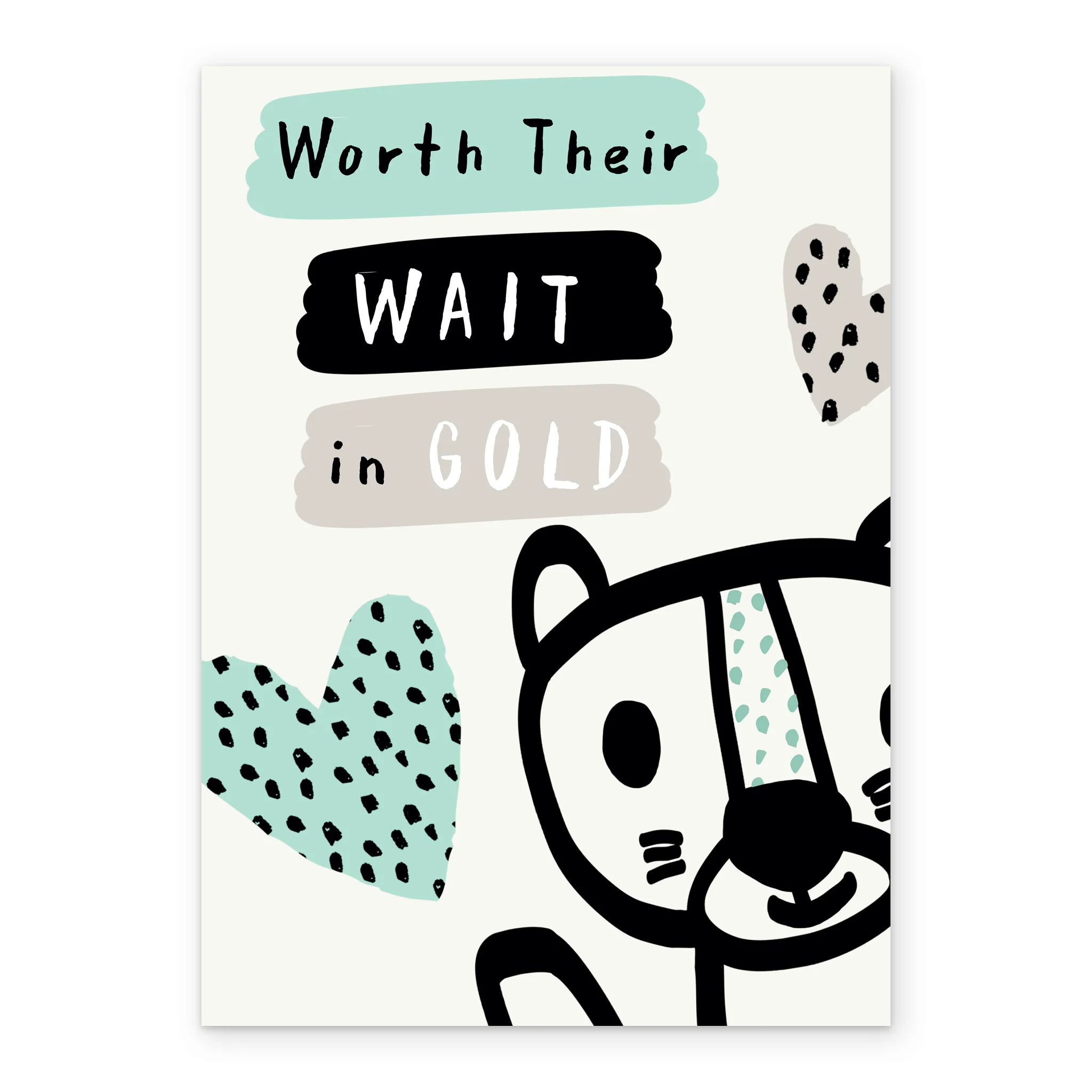 Personalised Worth the Wait New Baby Card - Image 2