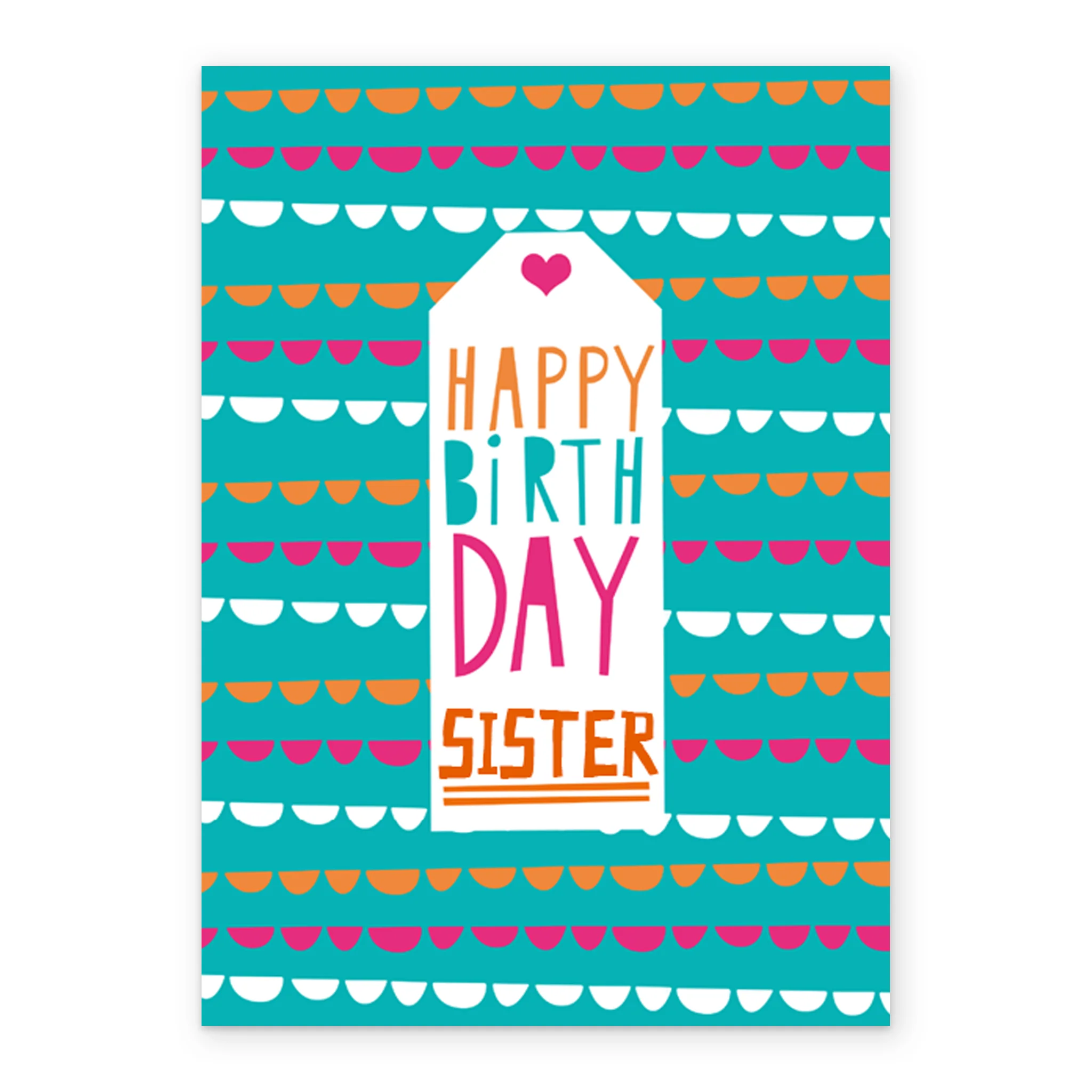 Personalised Wrapped Present Birthday Card For Sister - Image 2