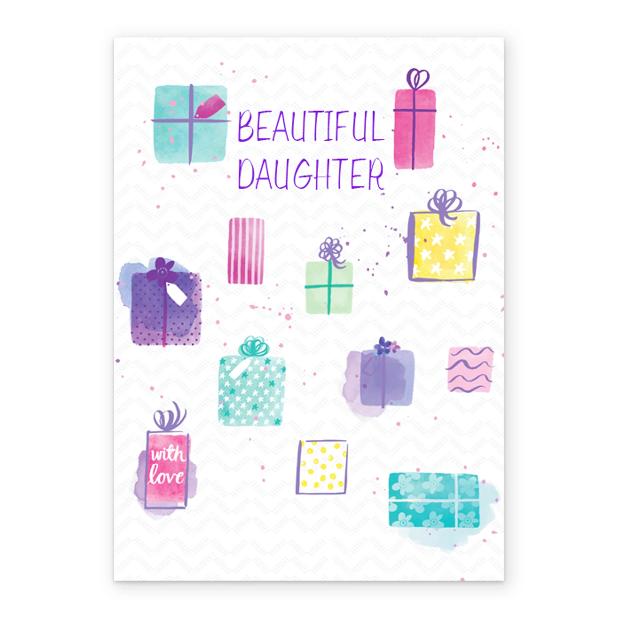 Personalised Wrapped Presents & Gifts Card For Daughter - Image 2