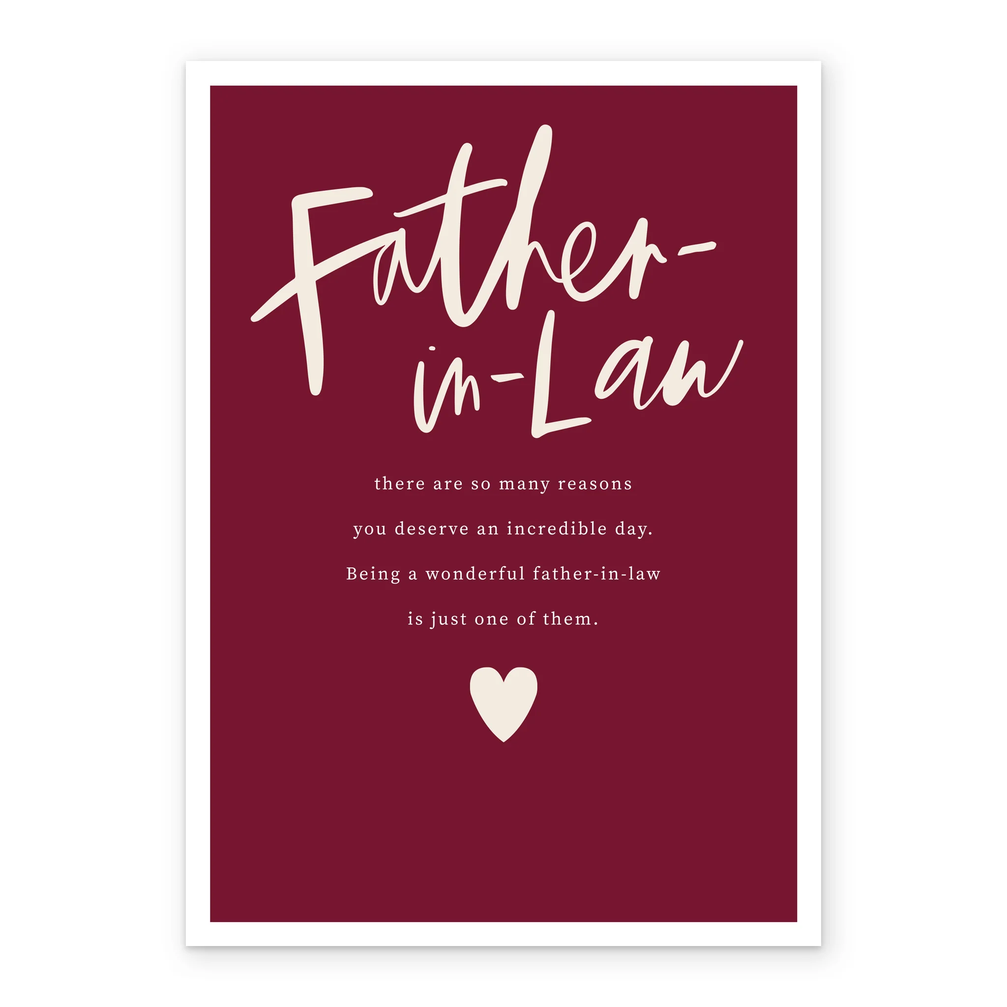 Personalised Written Verse Father's Day Card For Father-in-Law - Image 2