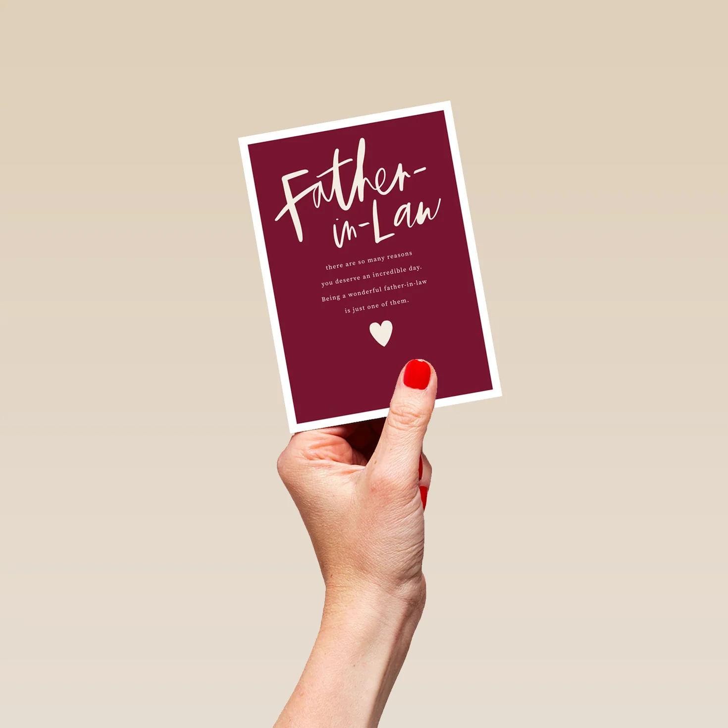 Personalised Written Verse Father's Day Card For Father-in-Law - Image 4