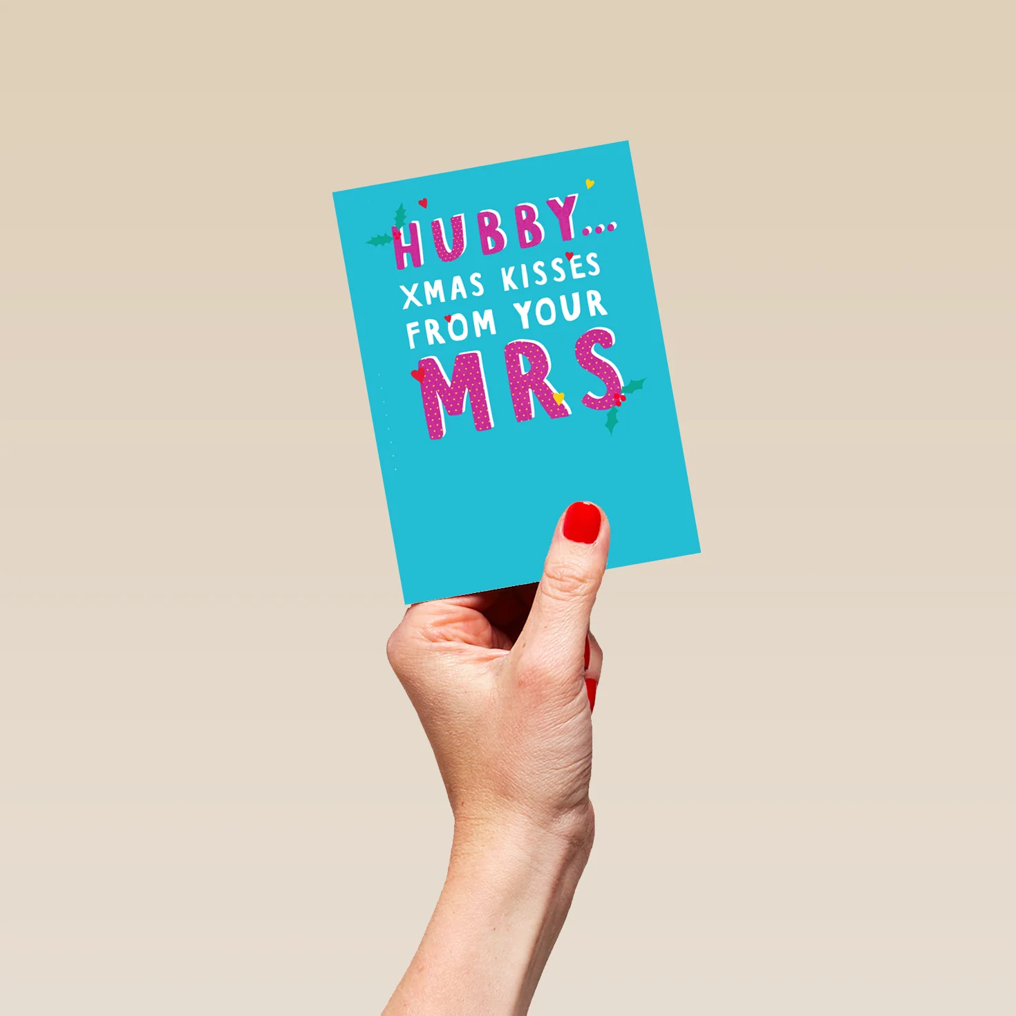Personalised Xmas Kisses For Husband Christmas Card - Image 4