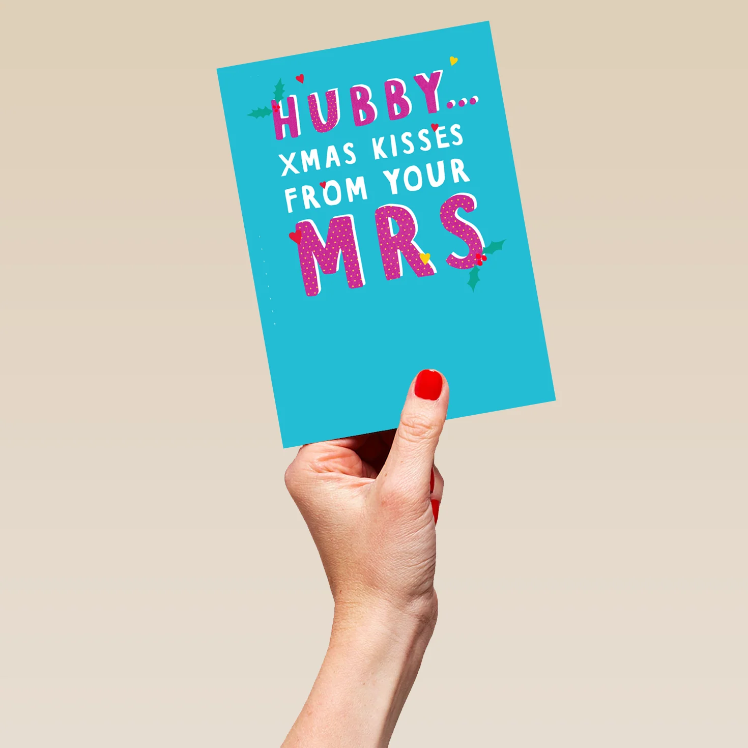 Personalised Xmas Kisses For Husband Christmas Card - Image 5