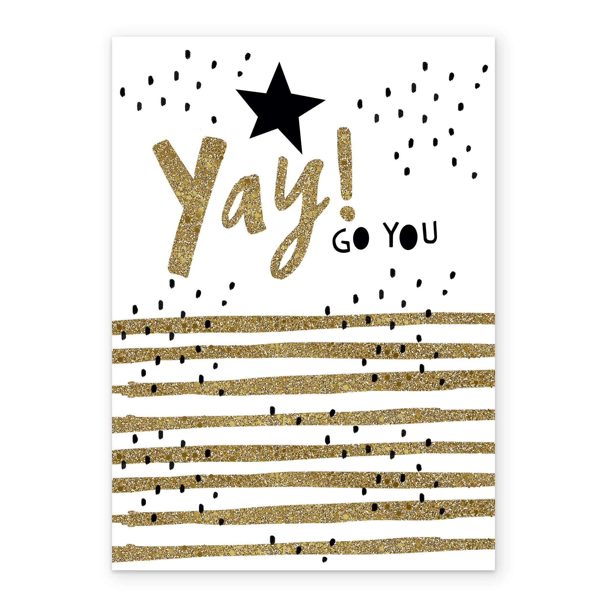 Personalised Yay Dazzling Stars Celebration Card - Image 2