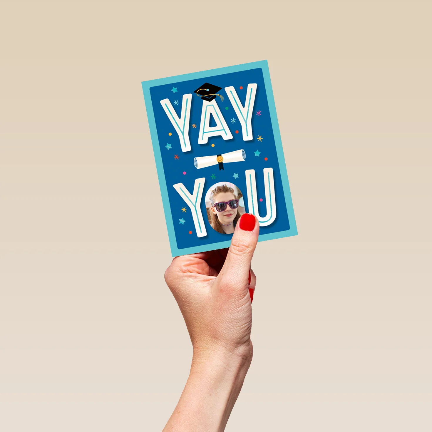 Personalised 'Yay You' Photo Upload Graduation Card - Image 4