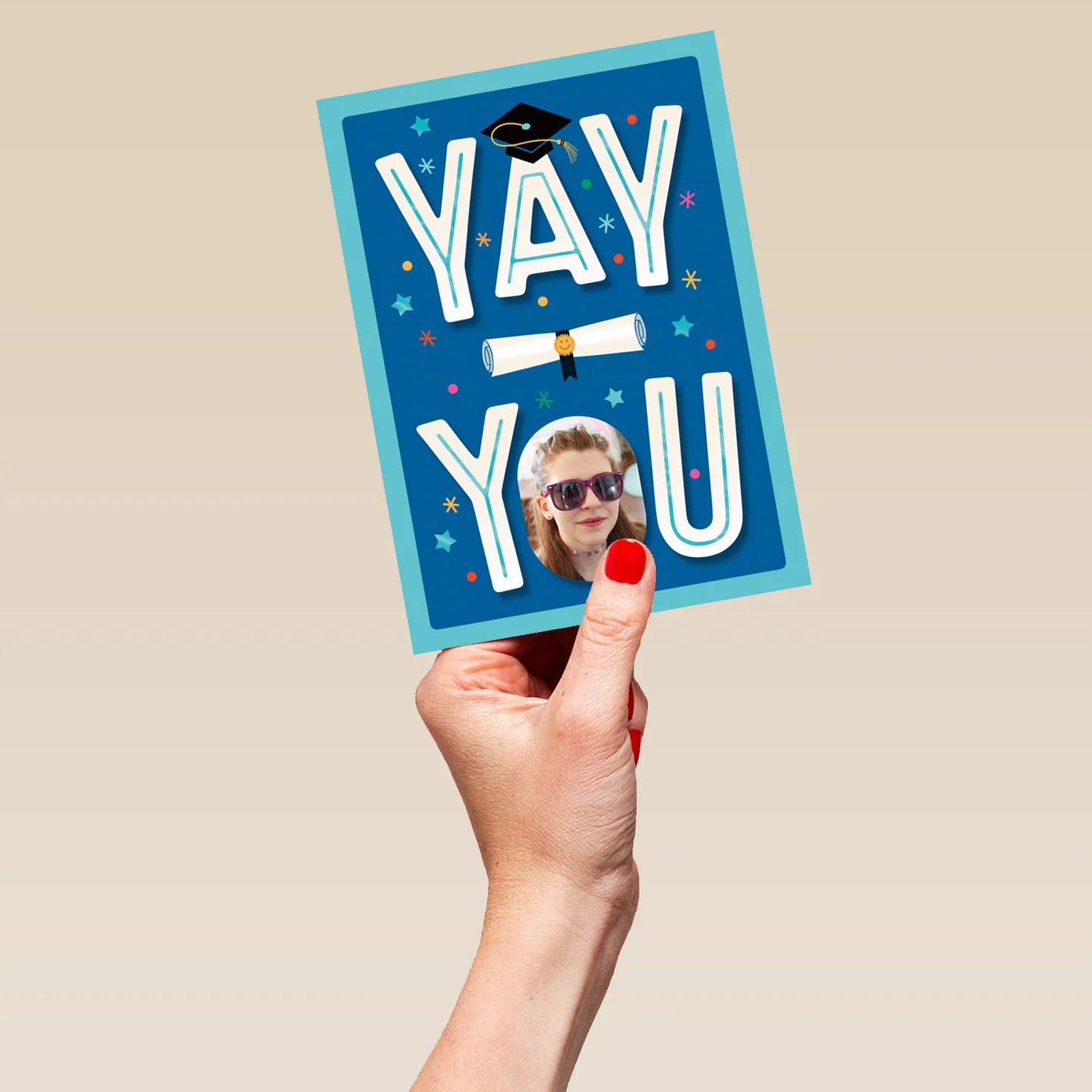 Personalised 'Yay You' Photo Upload Graduation Card - Image 5