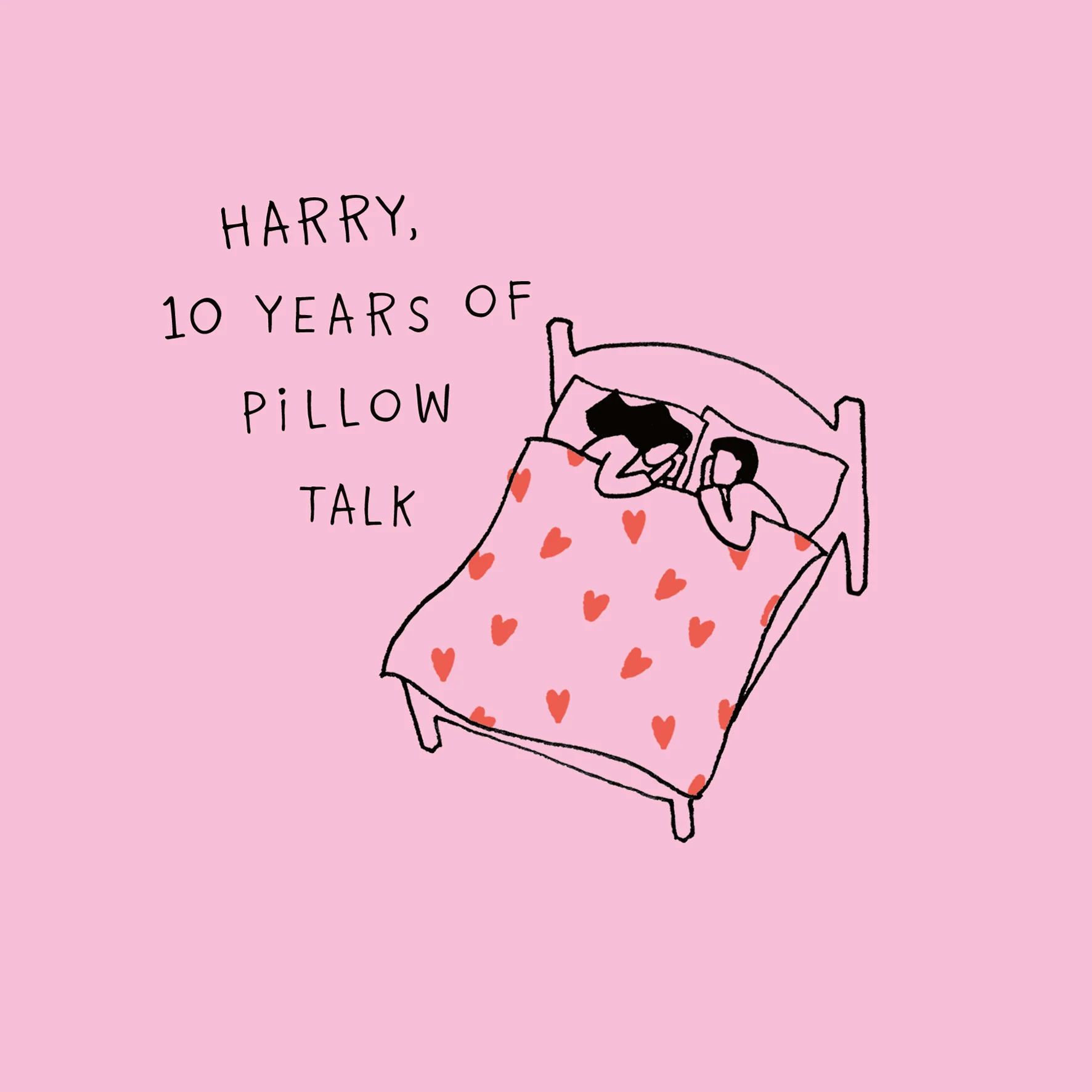 Personalised Years of Pillow Talk Anniversary Card