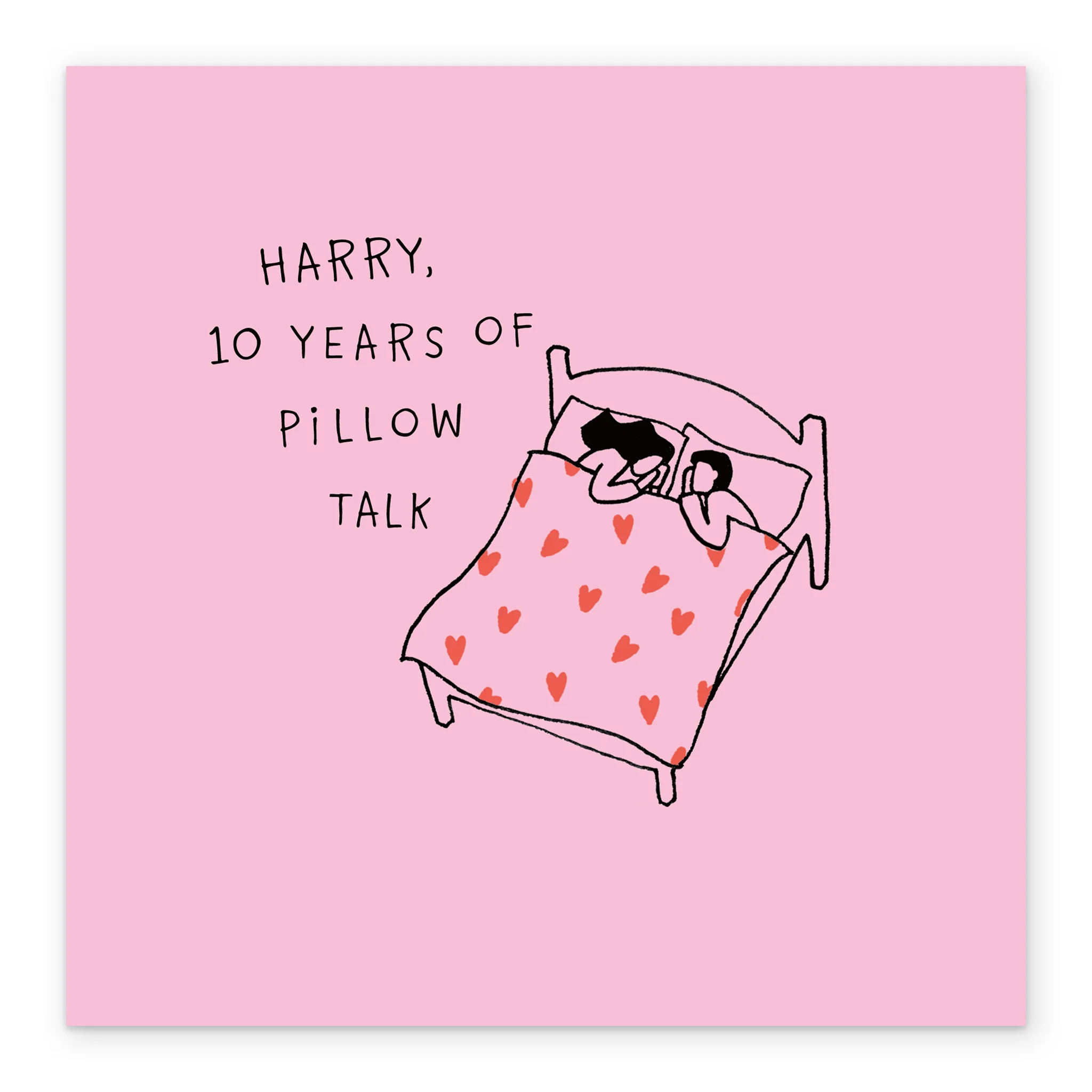 Personalised Years of Pillow Talk Anniversary Card - Image 2