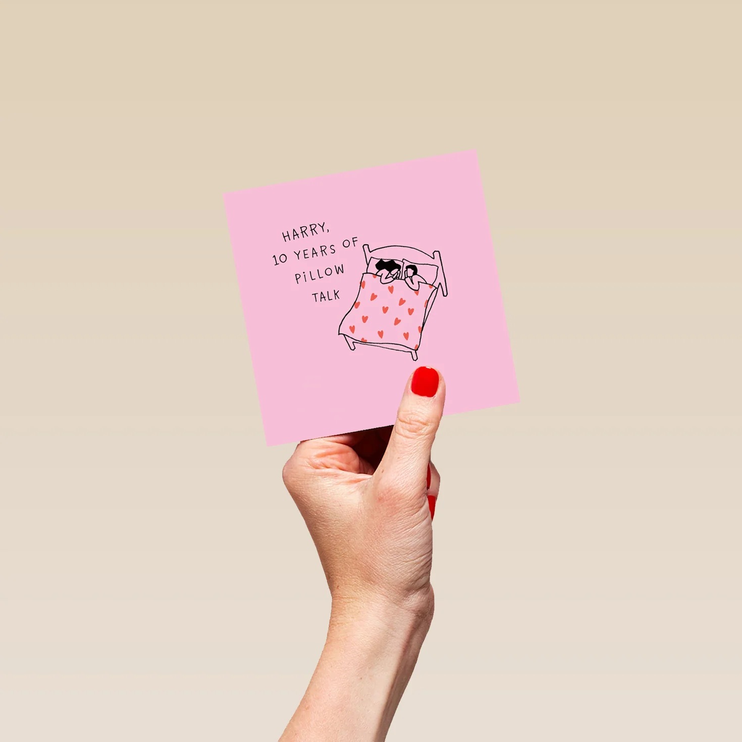 Personalised Years of Pillow Talk Anniversary Card - Image 4