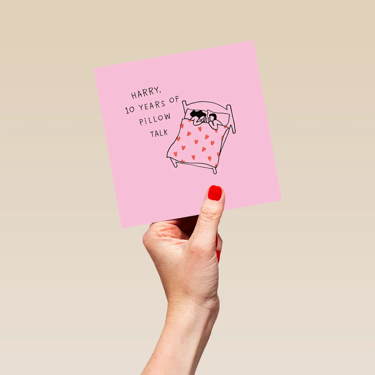 Personalised Years of Pillow Talk Anniversary Card - Image 5