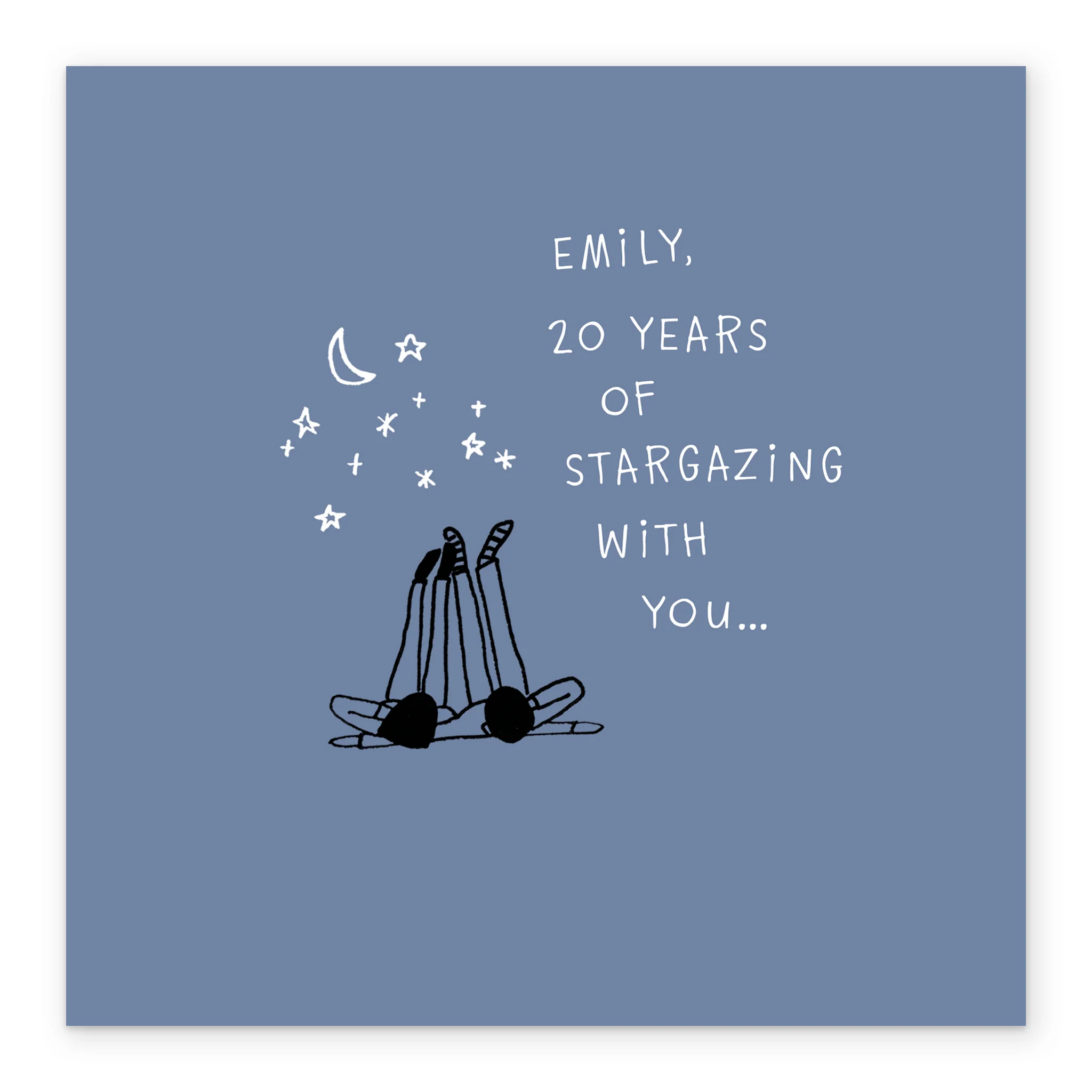 Personalised Years Of Star Gazing Anniversary Card - Image 2