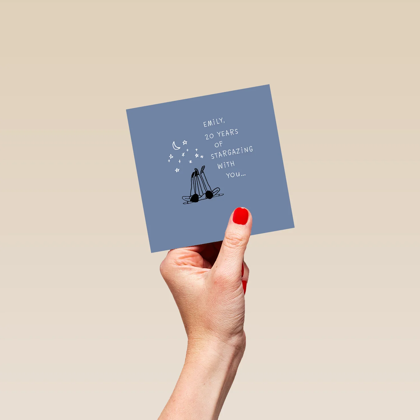 Personalised Years Of Star Gazing Anniversary Card - Image 4