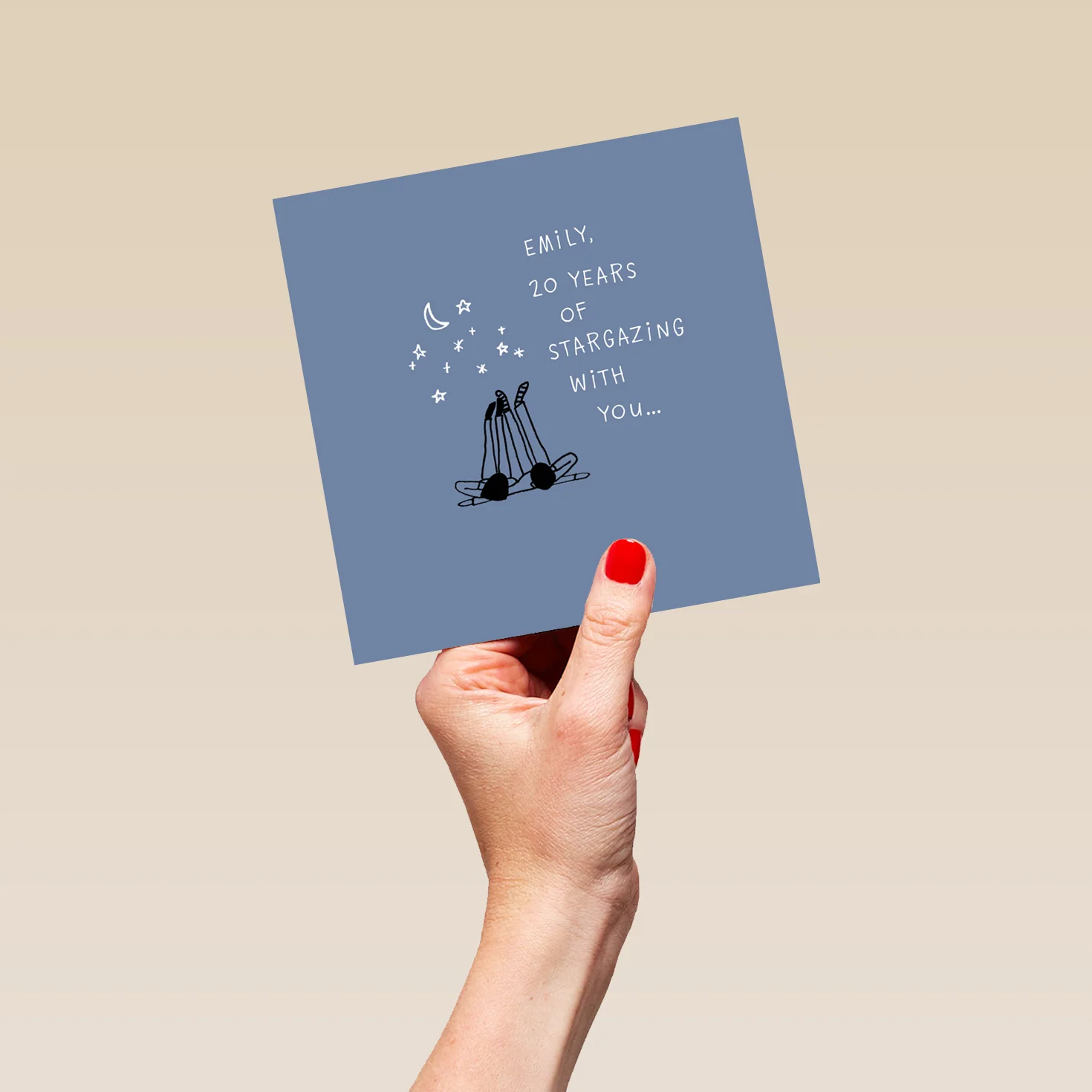 Personalised Years Of Star Gazing Anniversary Card - Image 5