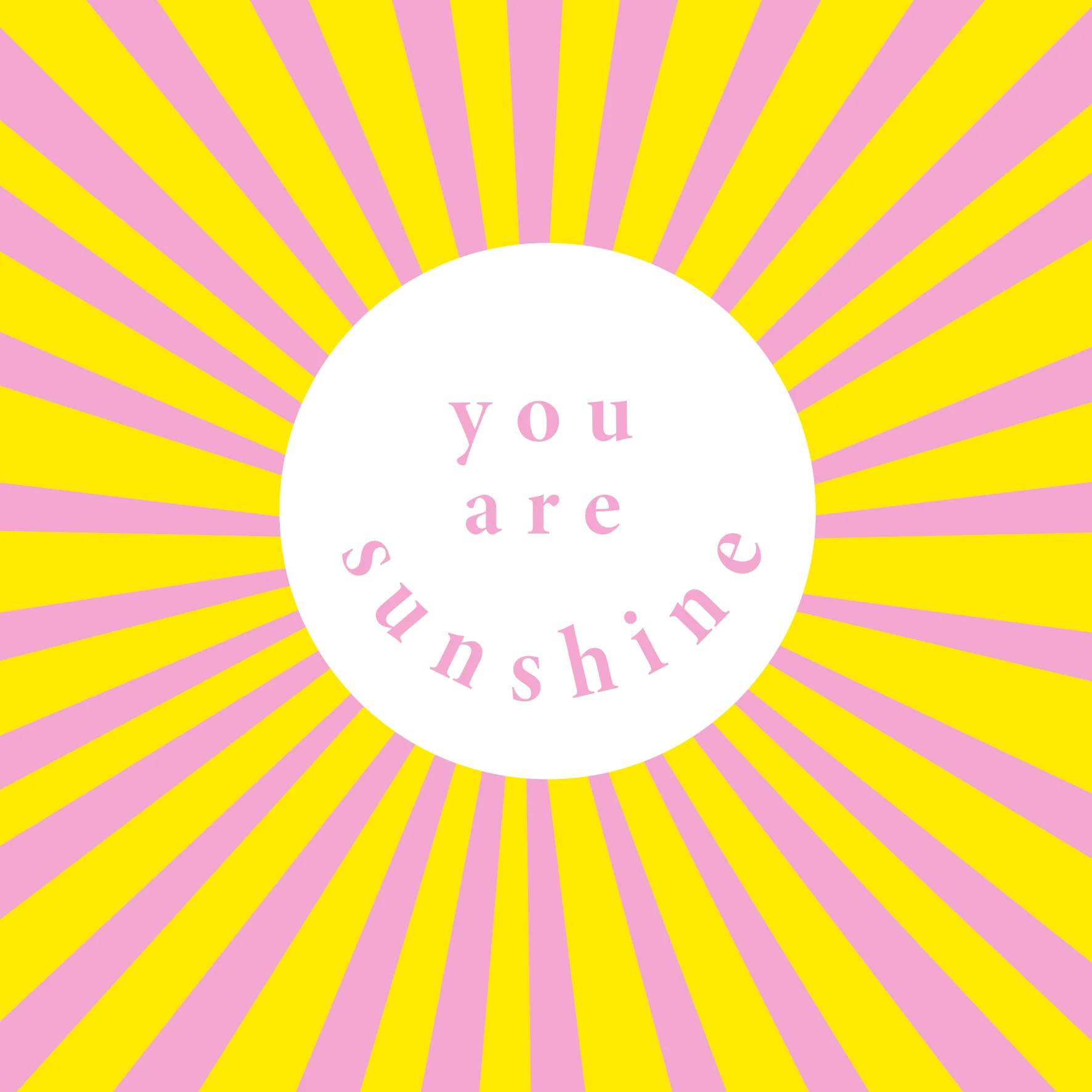 Personalised 'You Are Sunshine' Just to Say Card