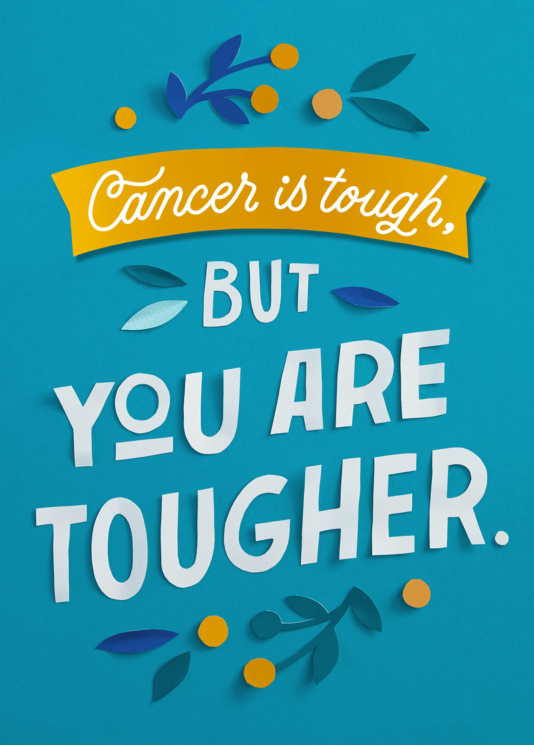 Personalised 'You Are Tougher' Thinking of You Cancer Card