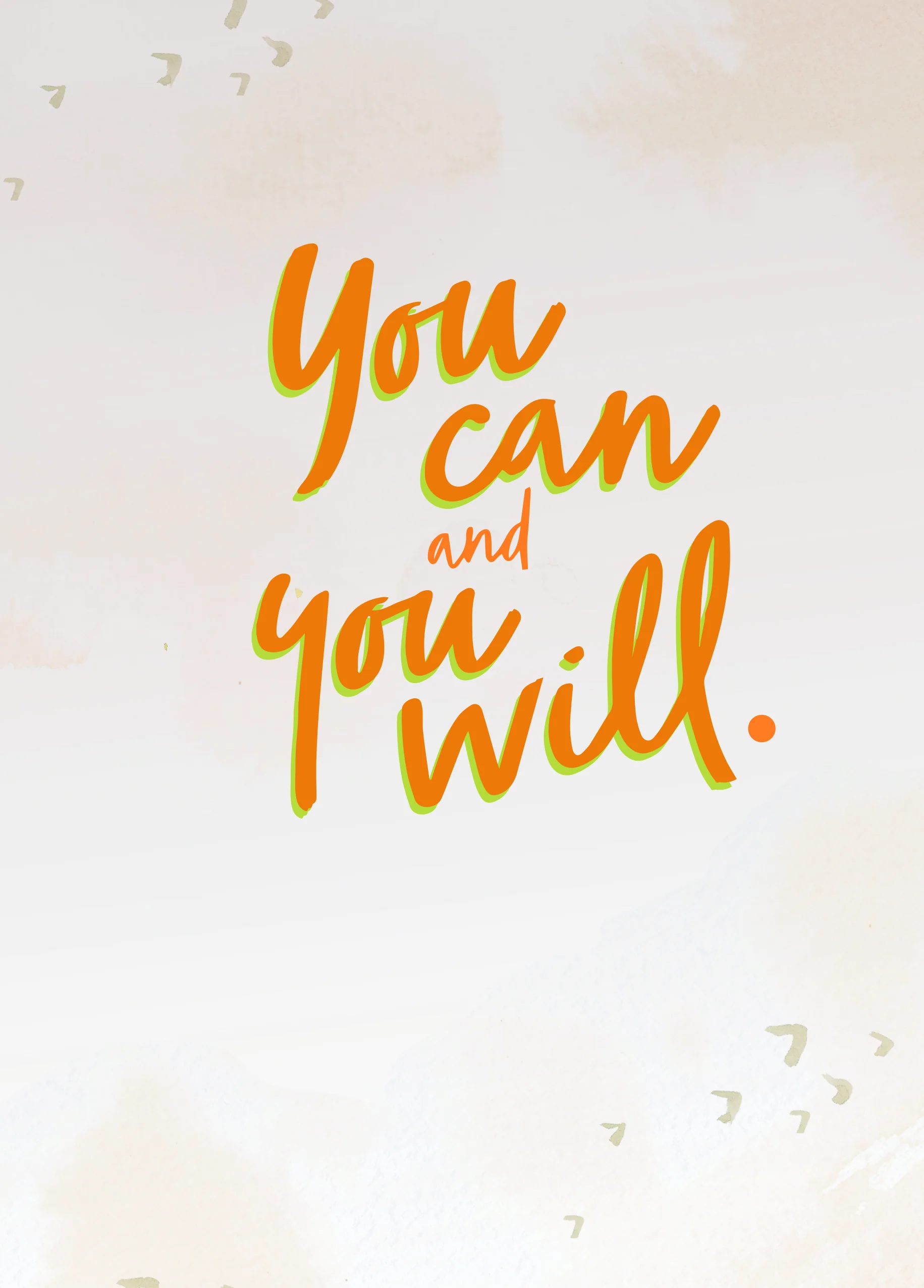 Personalised You Can and You Will Encouragement Card