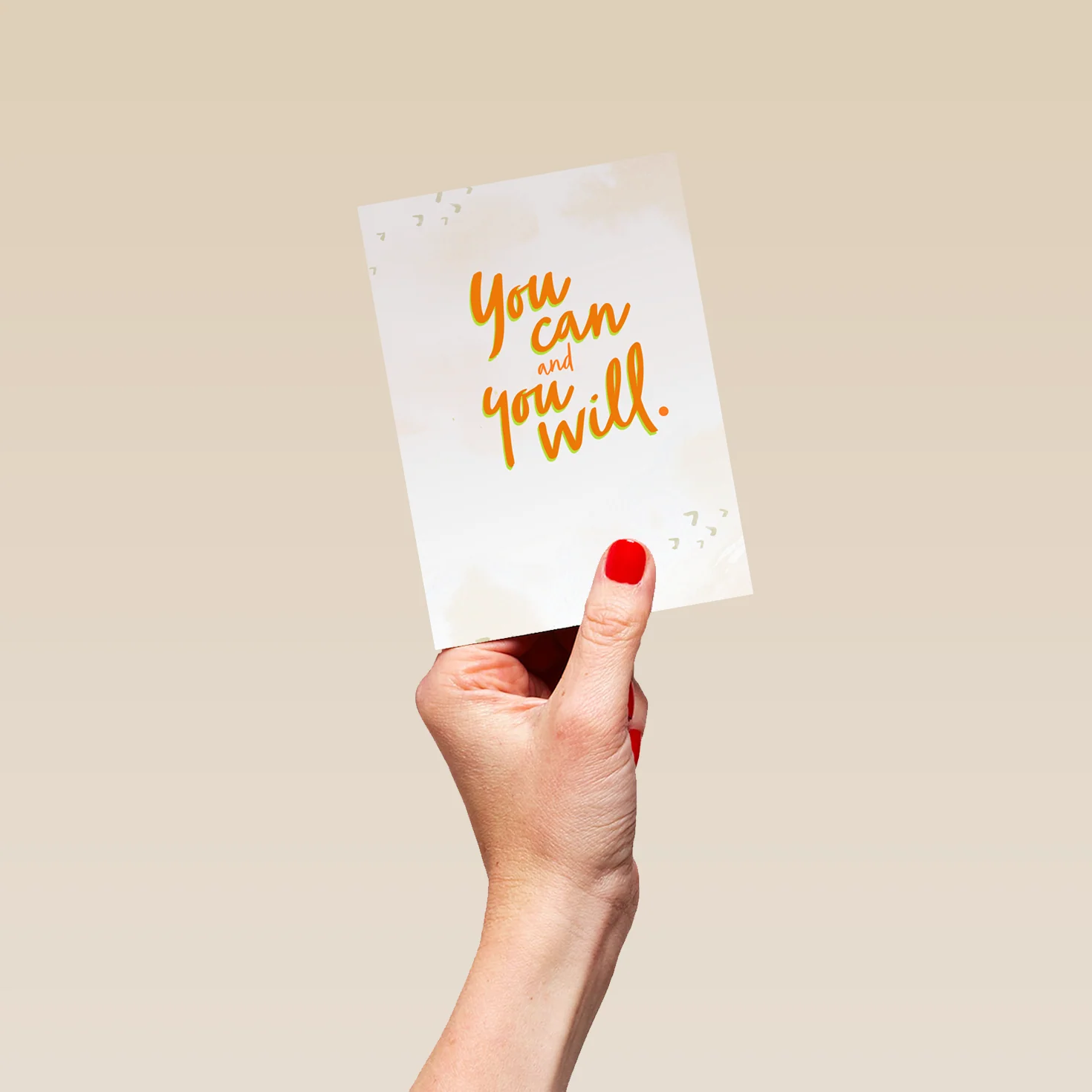 Personalised You Can and You Will Encouragement Card - Image 4