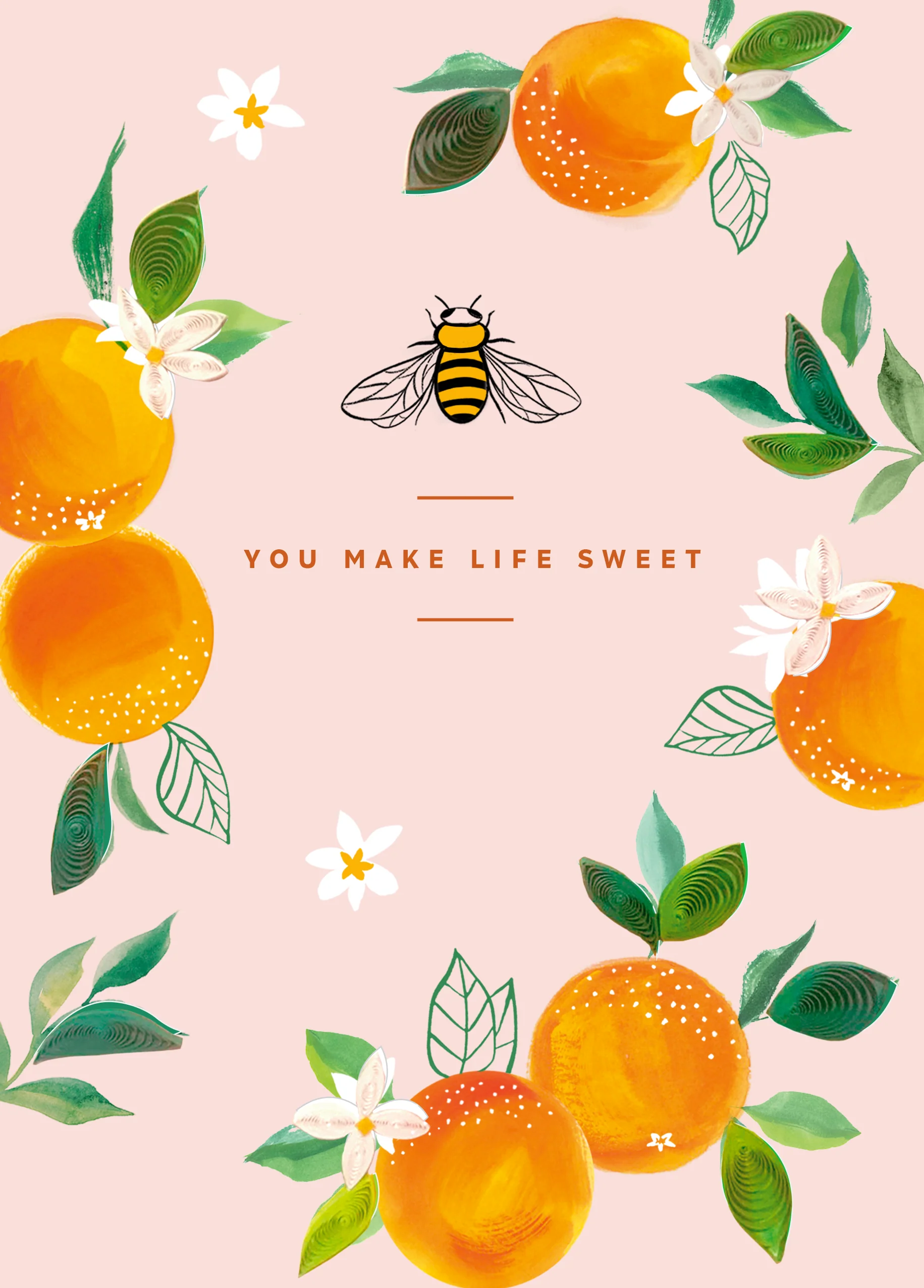 Personalised 'You Make Life Sweet' Illustrated Mother's Day Card